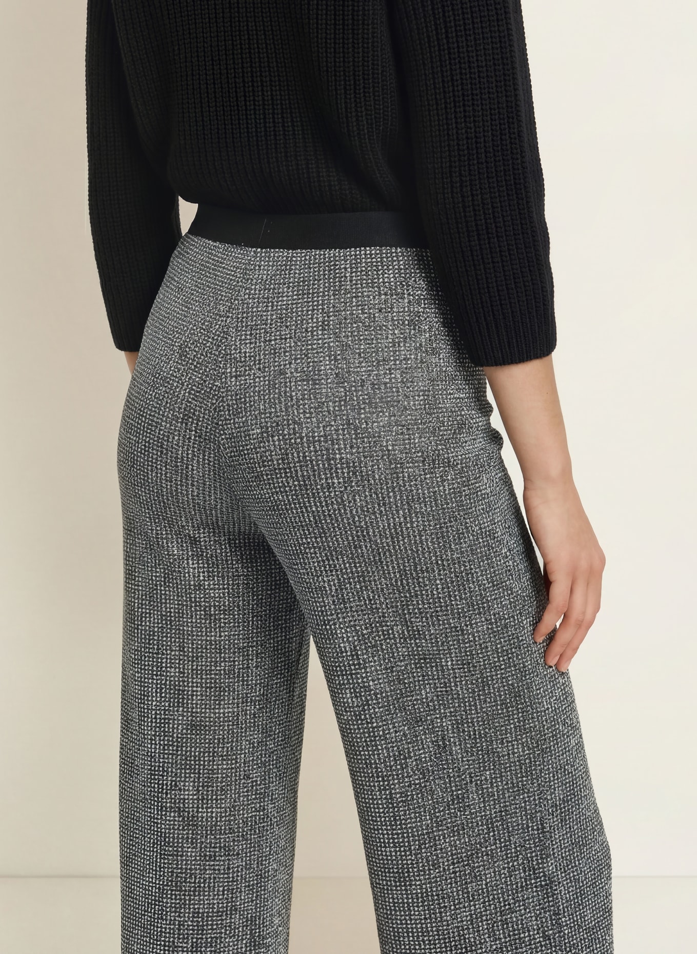 SIYU Jerseyhose mit Glitzergarn: DUNKELGRAU / SILBER
