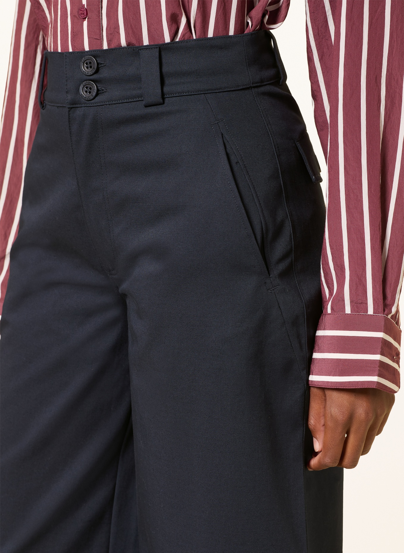 CLAUDIE PIERLOT Hose: DUNKELBLAU