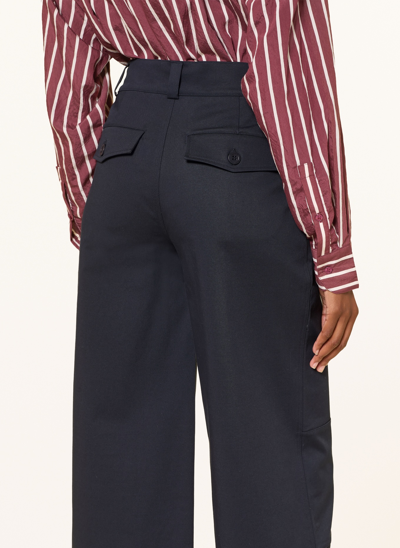 CLAUDIE PIERLOT Hose: DUNKELBLAU