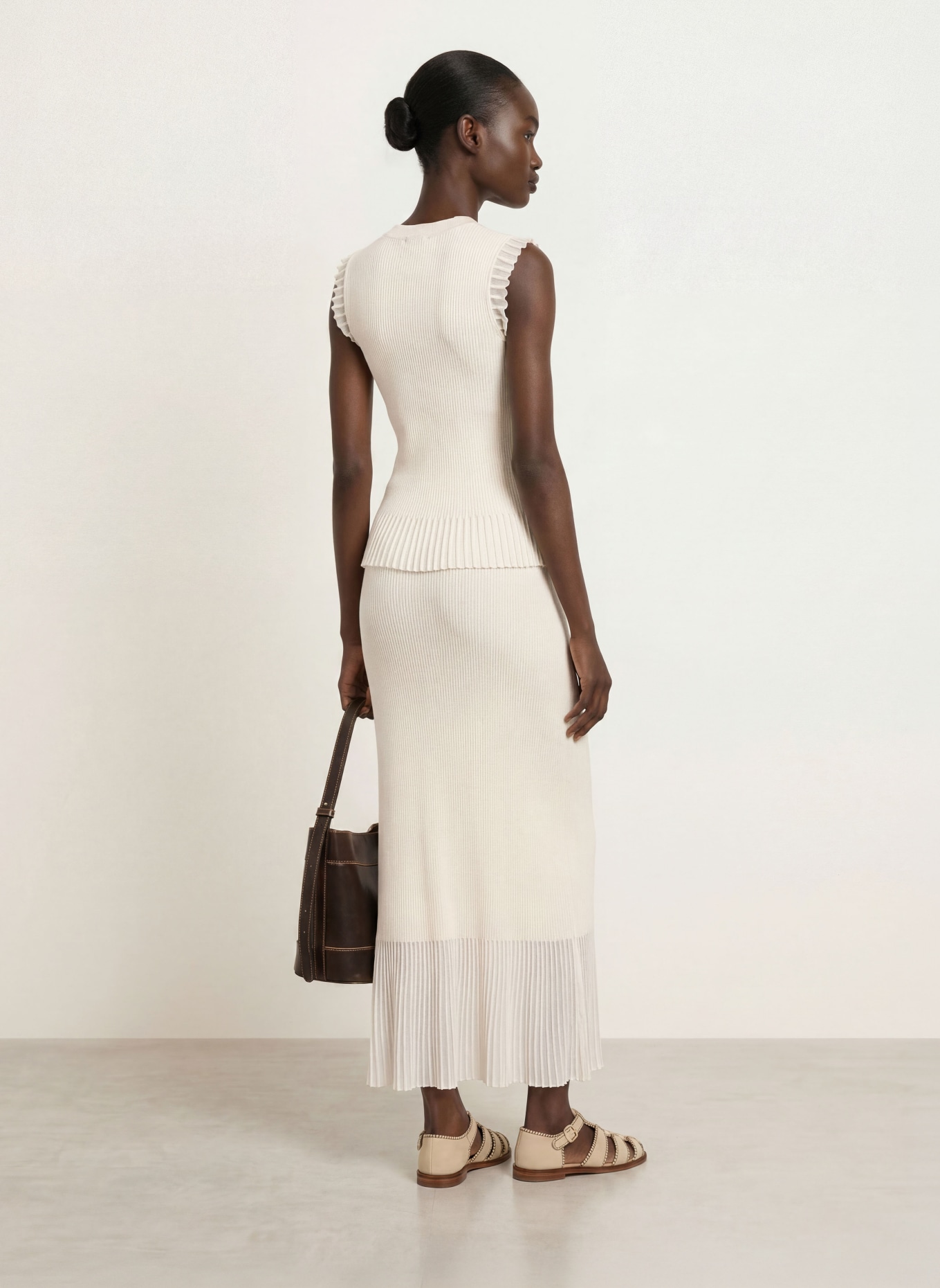 CLAUDIE PIERLOT Stricktop: ECRU