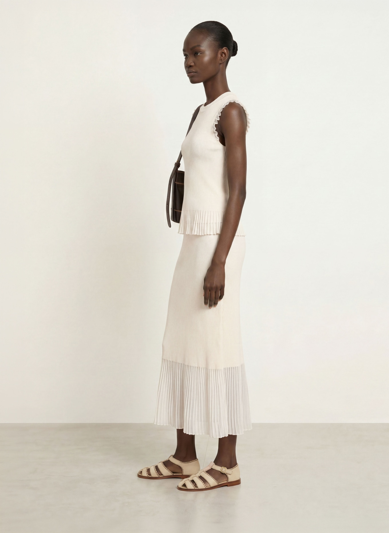 CLAUDIE PIERLOT Stricktop: ECRU
