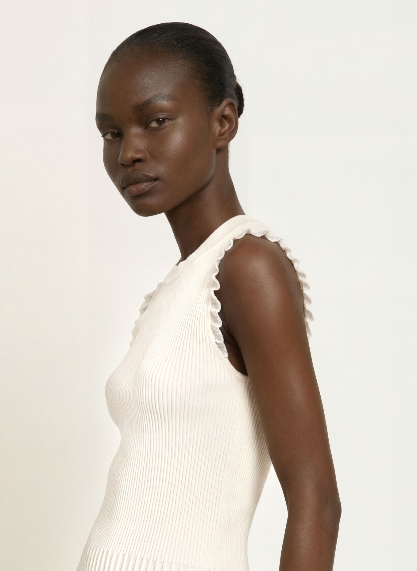 CLAUDIE PIERLOT Stricktop: ECRU