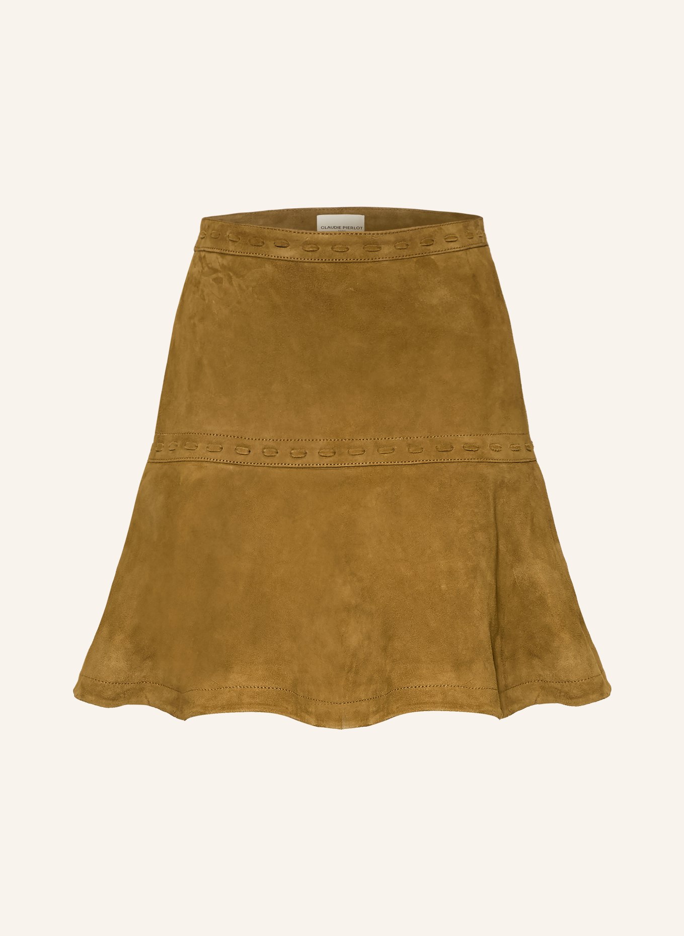 CLAUDIE PIERLOT Lederrock: BRAUN