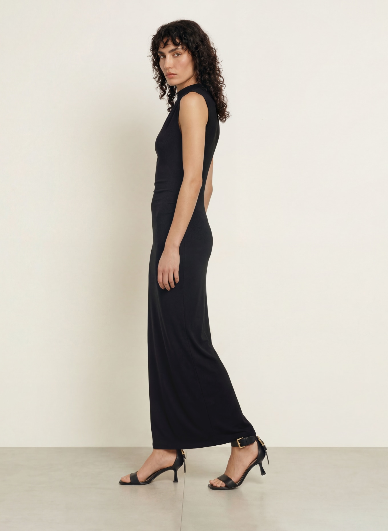 ALLSAINTS Jerseykleid KATARINA: SCHWARZ