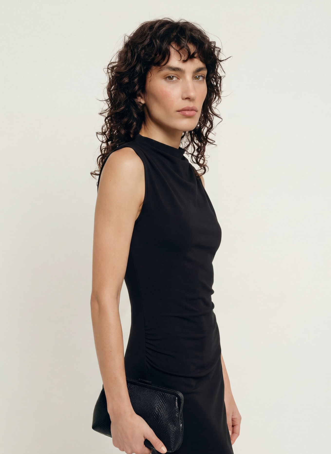 ALLSAINTS Jerseykleid KATARINA: SCHWARZ