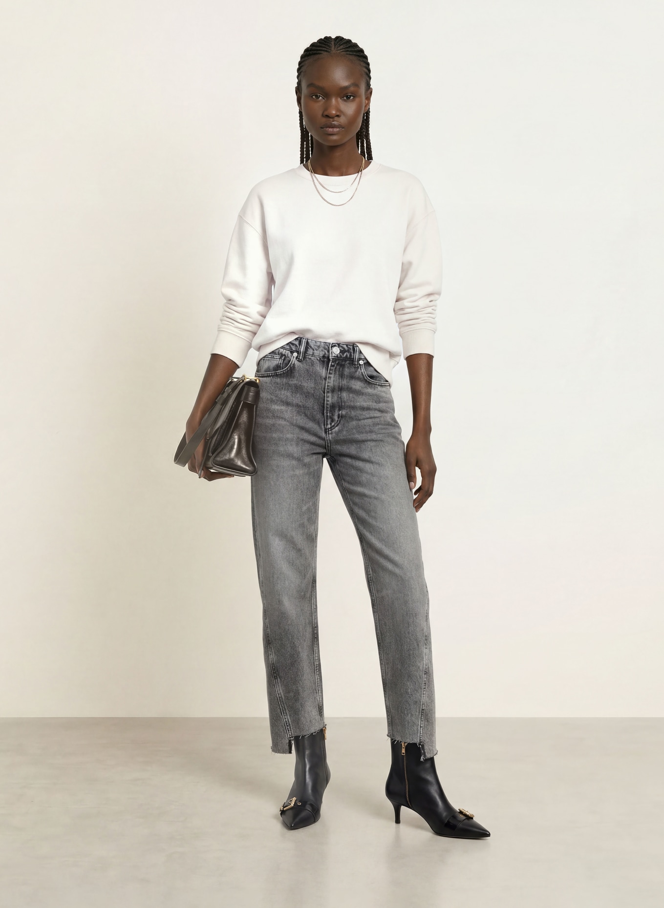ALLSAINTS Sweatshirt ESME: WEISS
