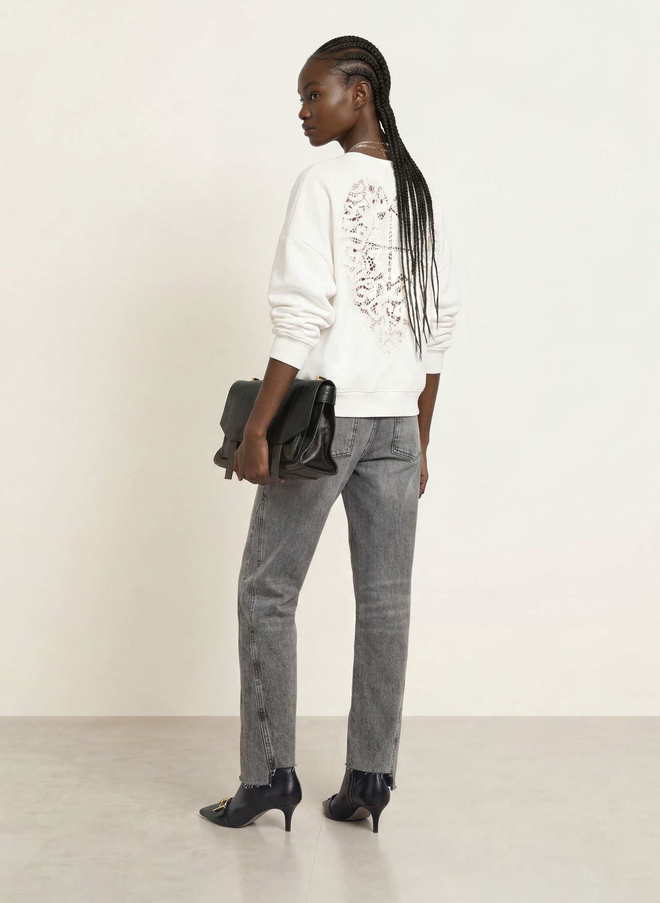 ALLSAINTS Sweatshirt ESME: WEISS