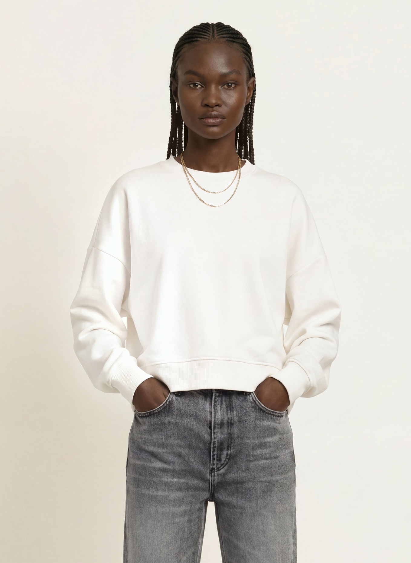 ALLSAINTS Sweatshirt ESME: WEISS