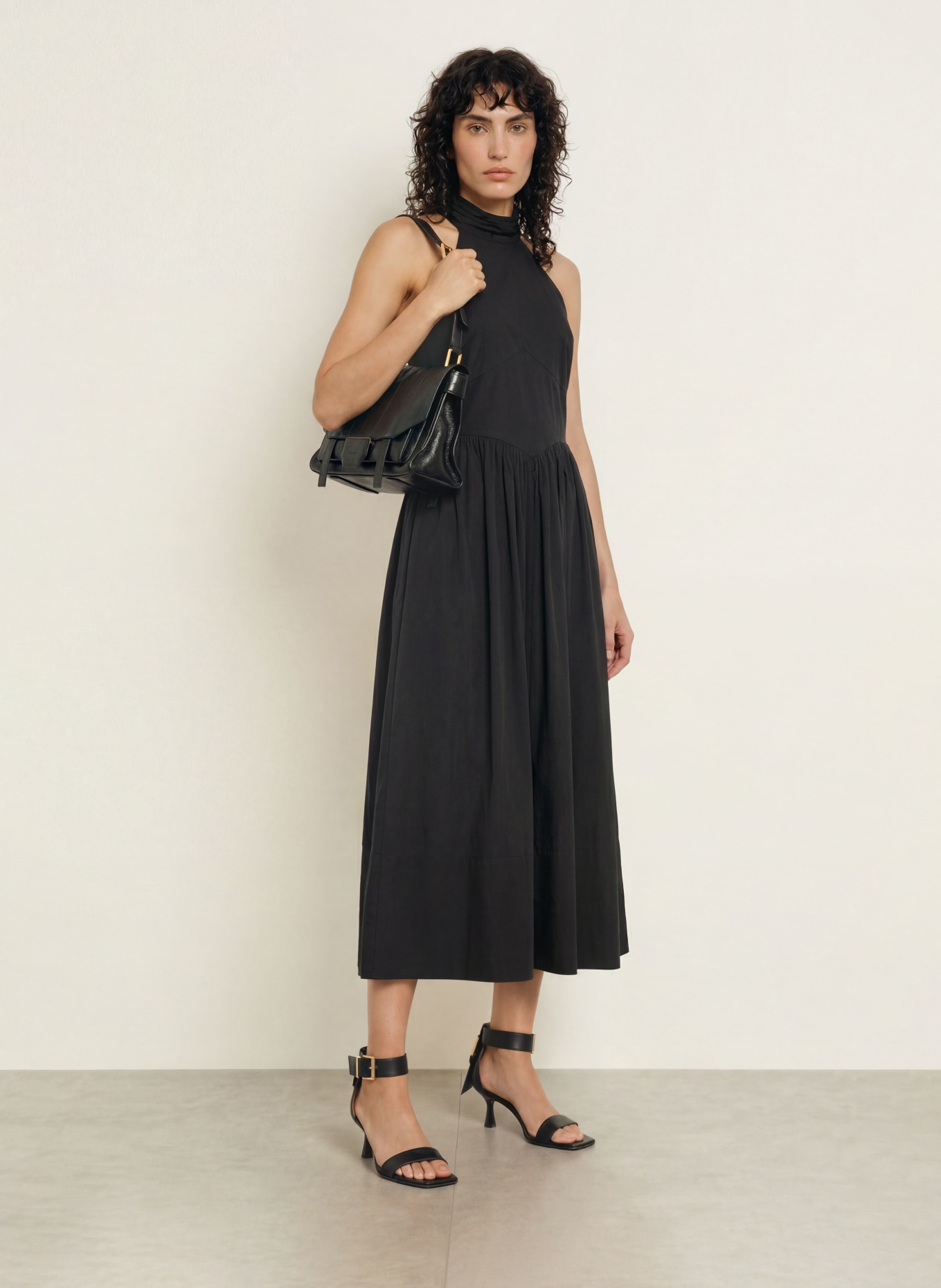 ALLSAINTS Kleid ARORA: SCHWARZ