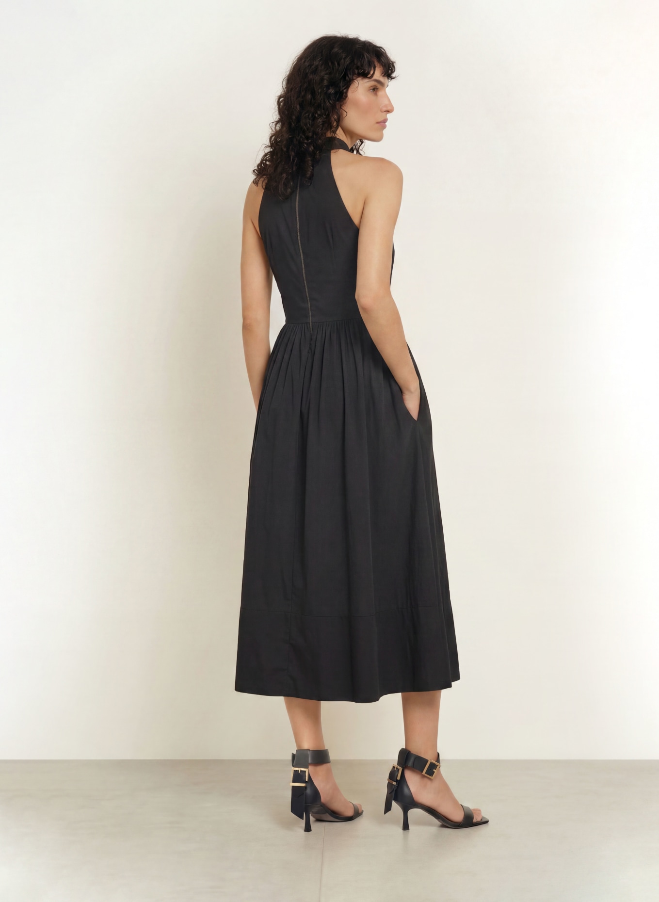 ALLSAINTS Kleid ARORA: SCHWARZ