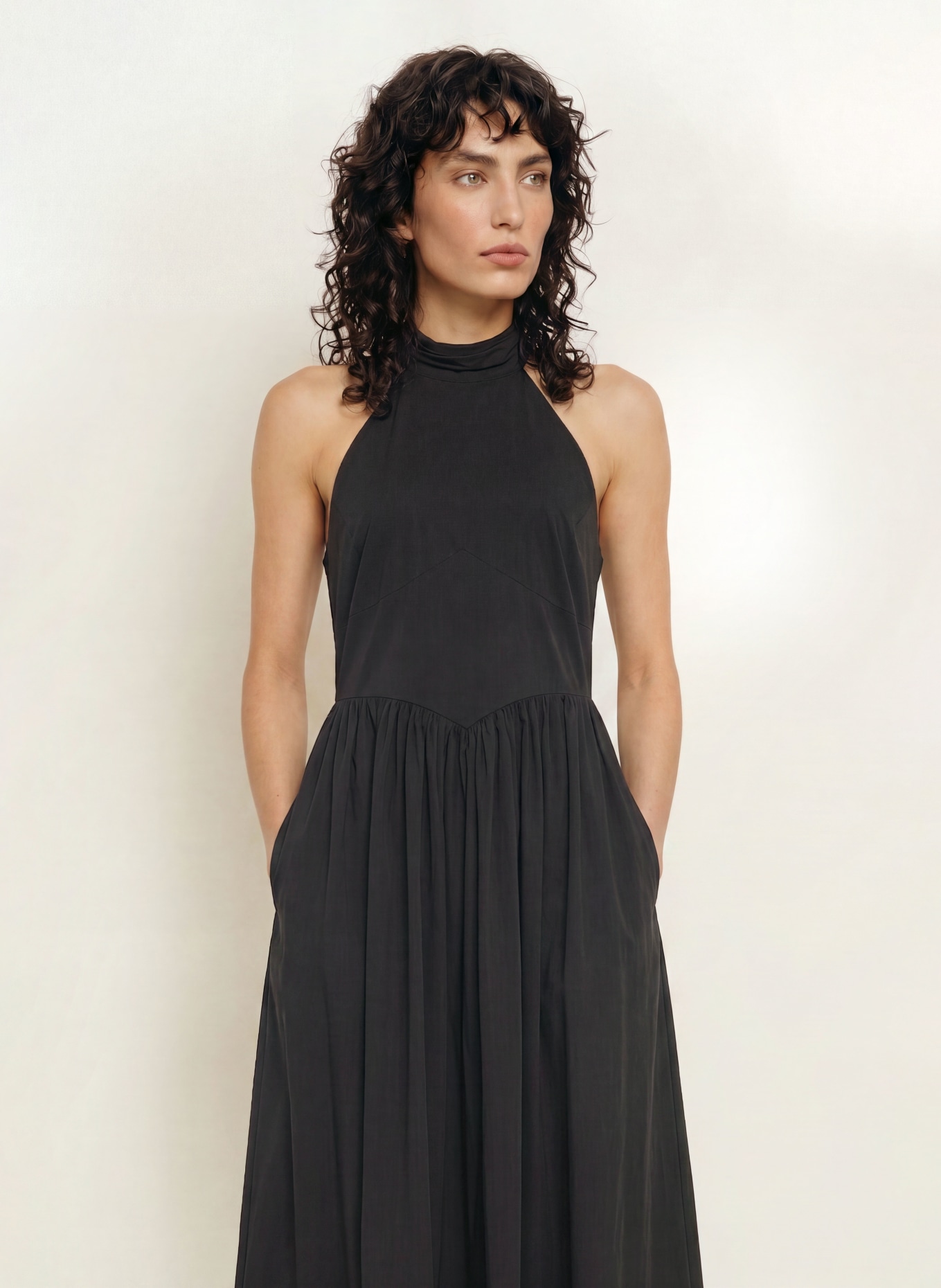 ALLSAINTS Kleid ARORA: SCHWARZ