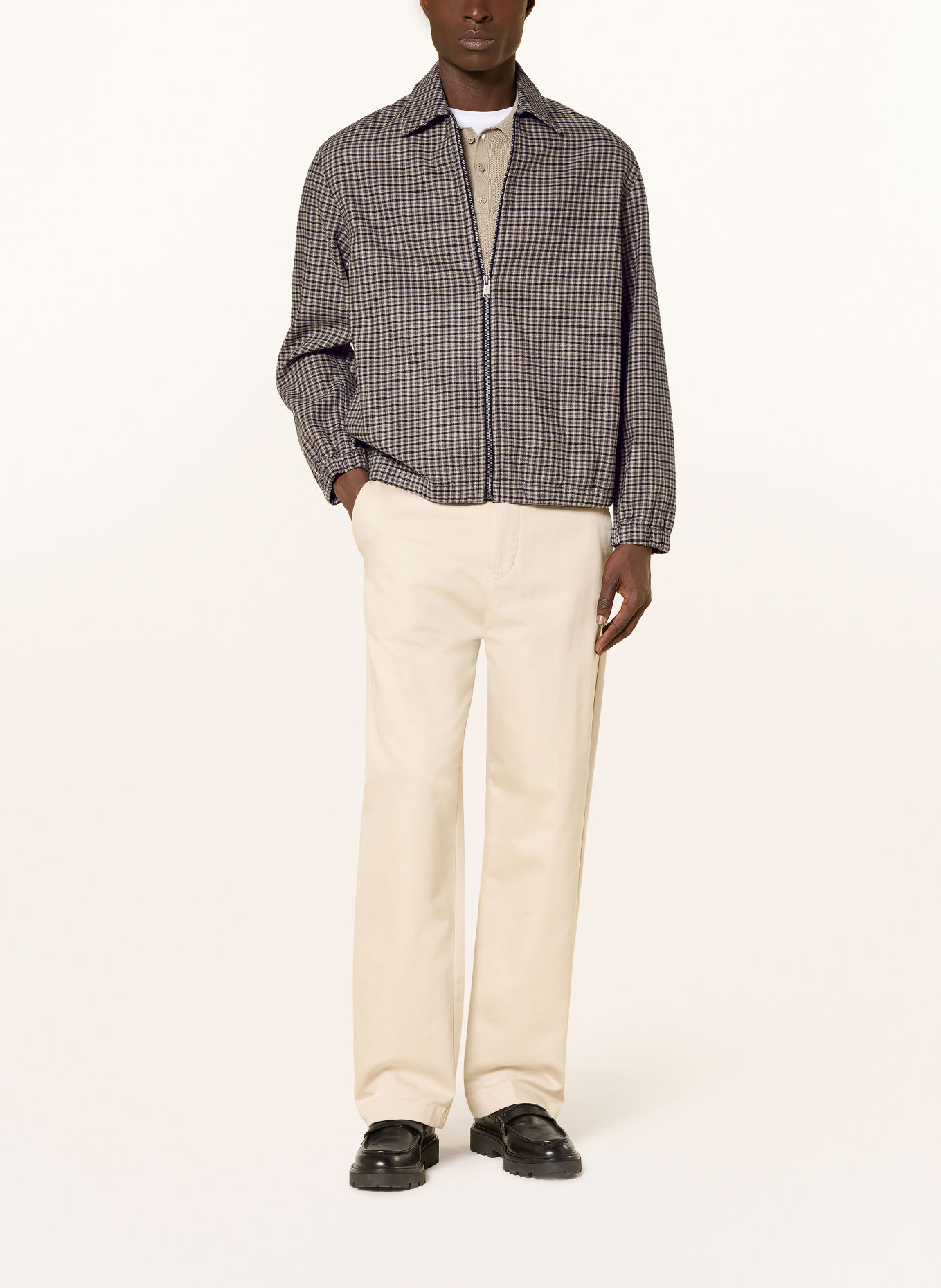 Marc O'Polo Flanell-Overjacket: BLAUGRAU / HELLGRAU / SCHWARZ