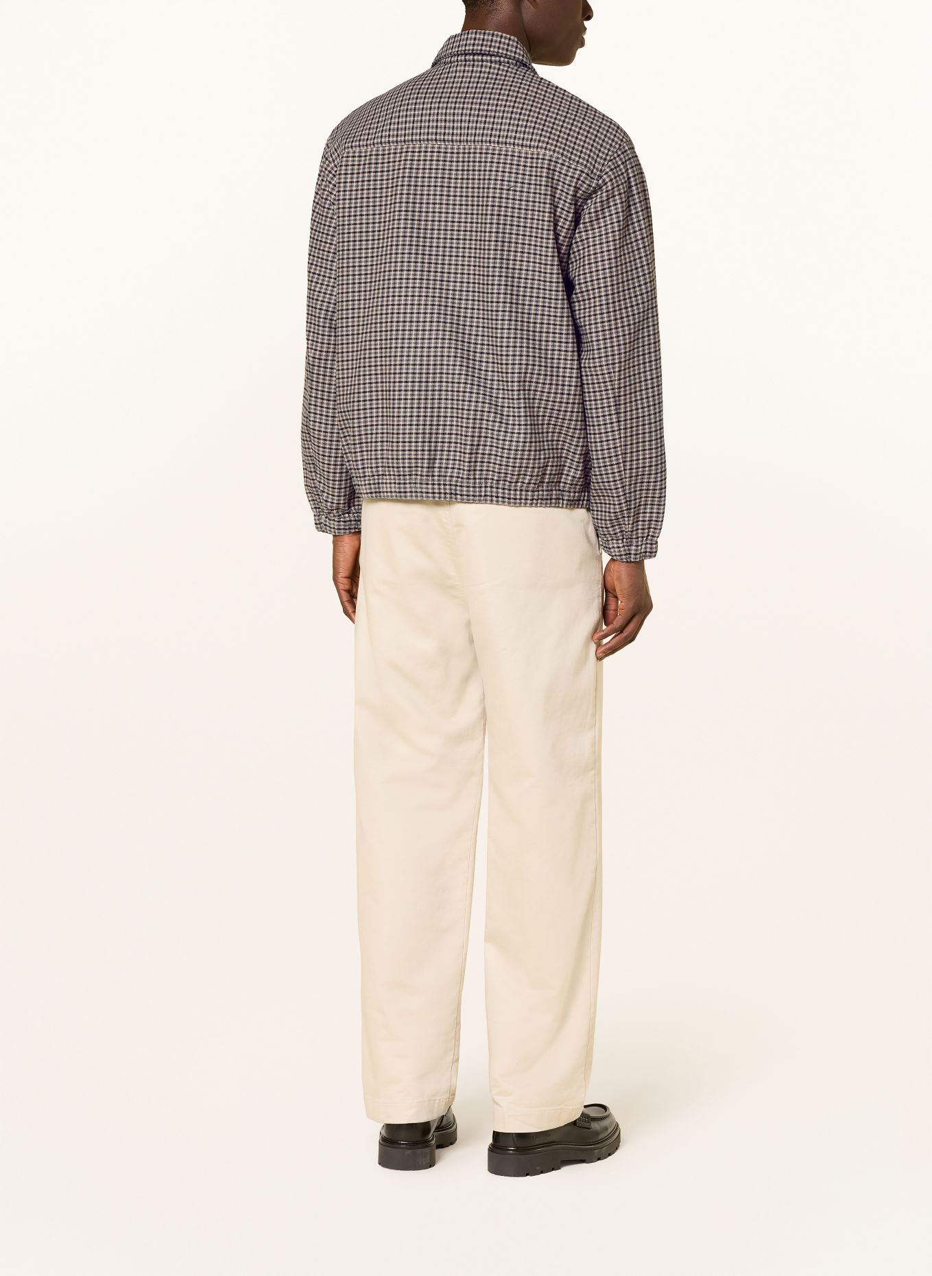 Marc O'Polo Flanell-Overjacket: BLAUGRAU / HELLGRAU / SCHWARZ