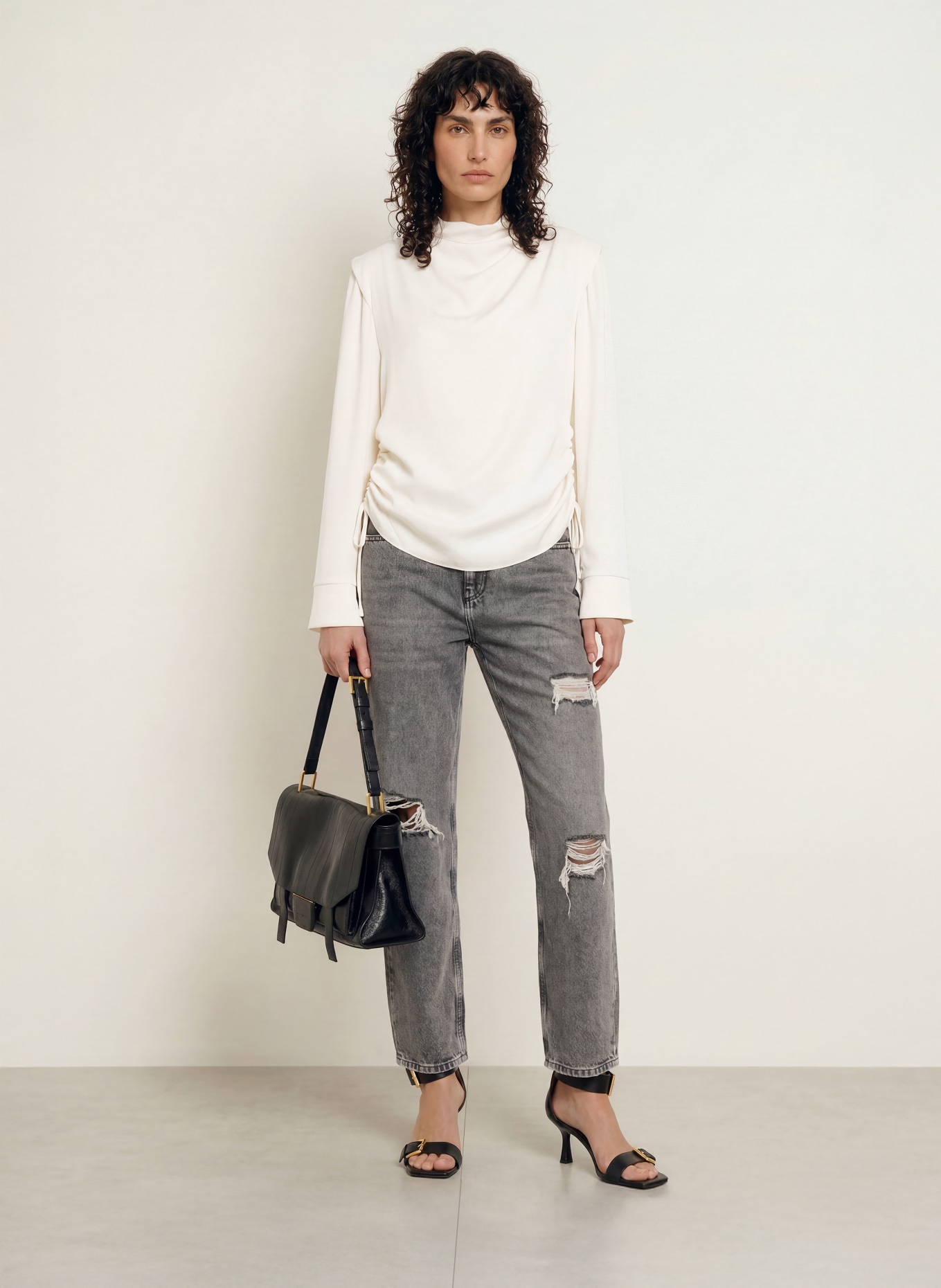 ALLSAINTS Blusenshirt LESLIE: CREME