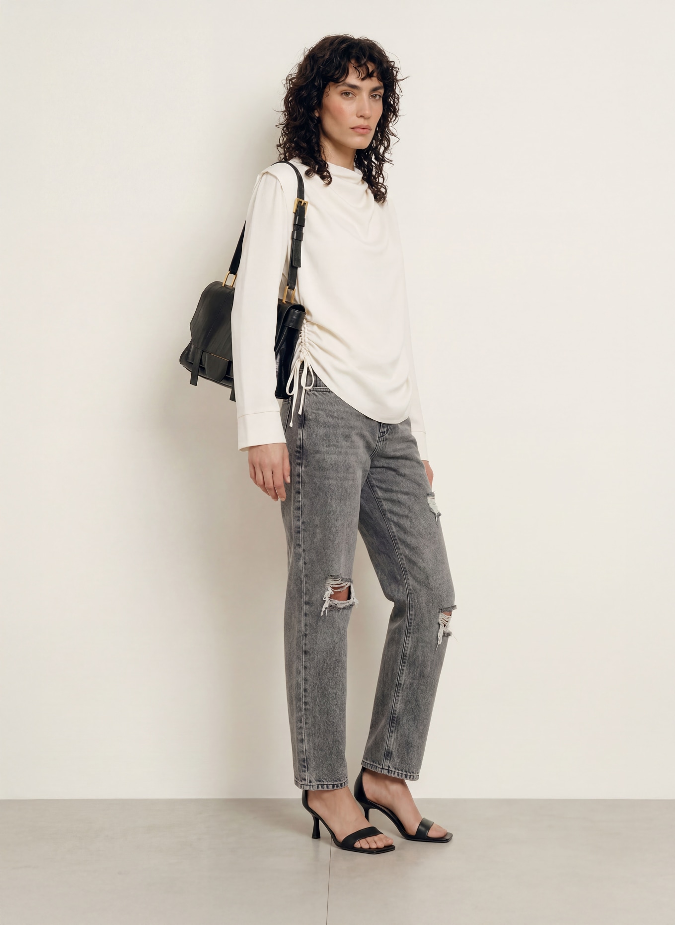ALLSAINTS Blusenshirt LESLIE: CREME