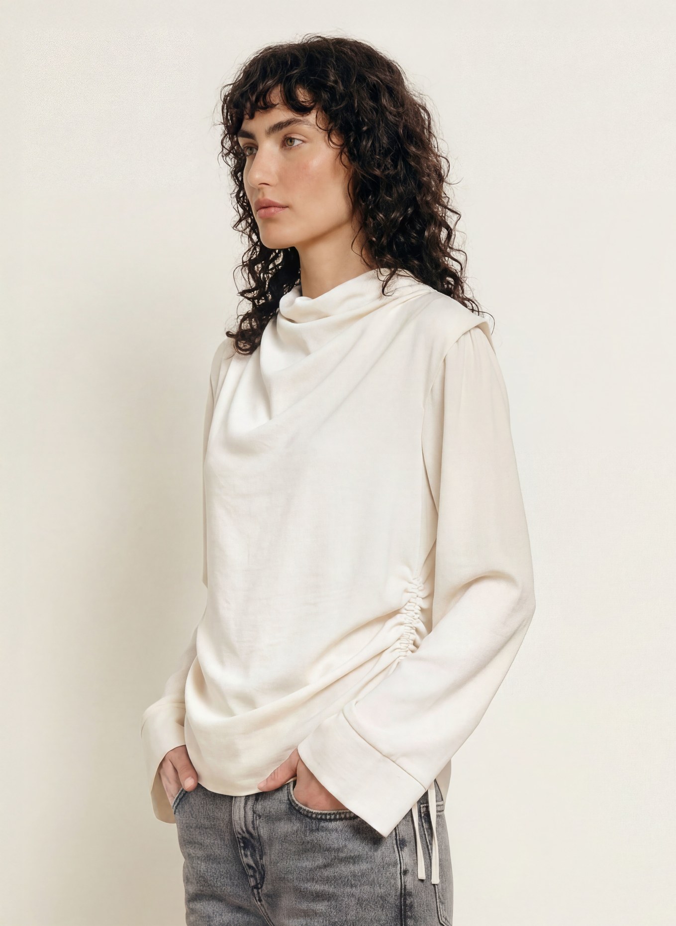 ALLSAINTS Blusenshirt LESLIE: CREME