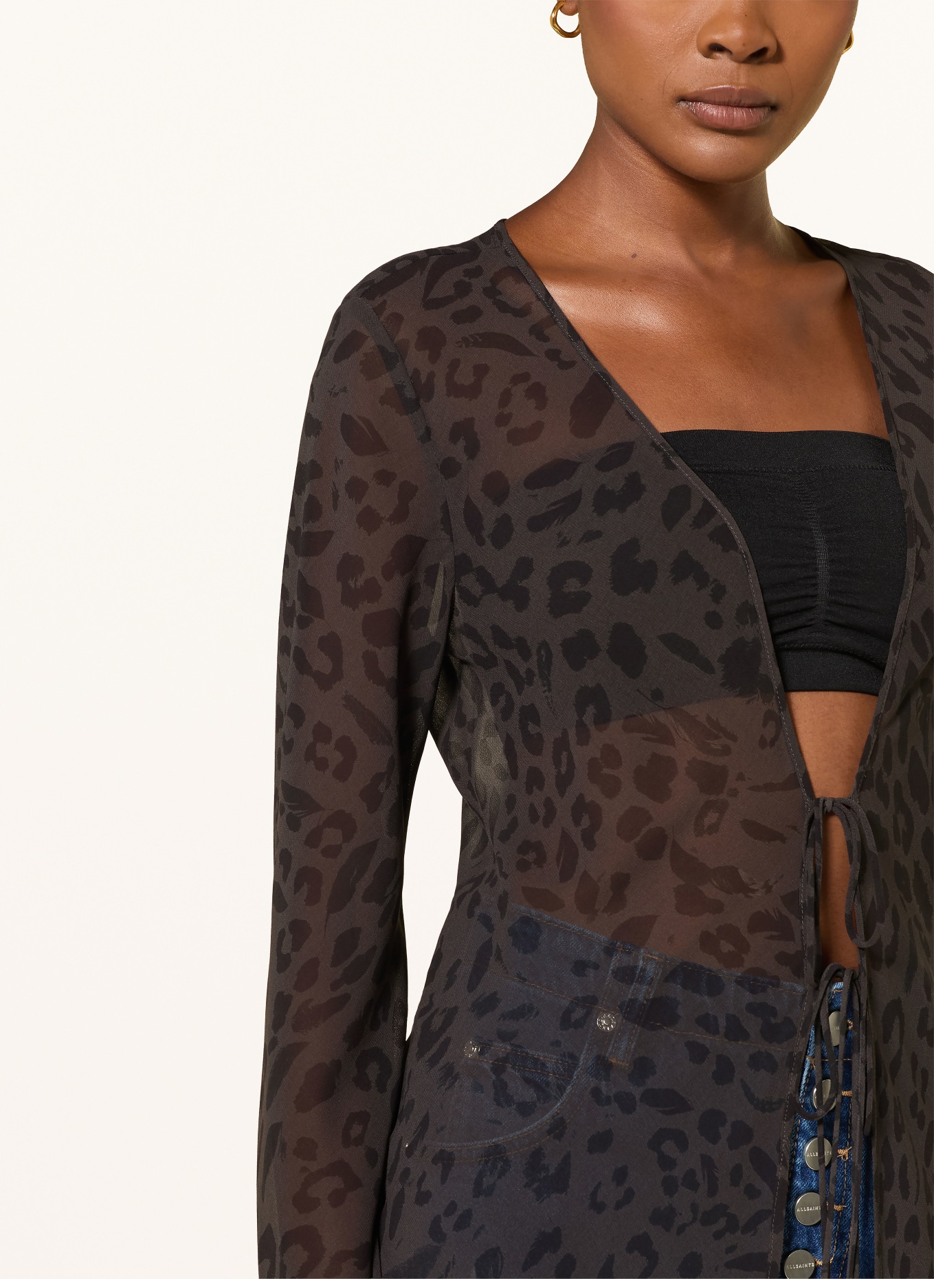 ALLSAINTS Kleid ZALIA: SCHWARZ