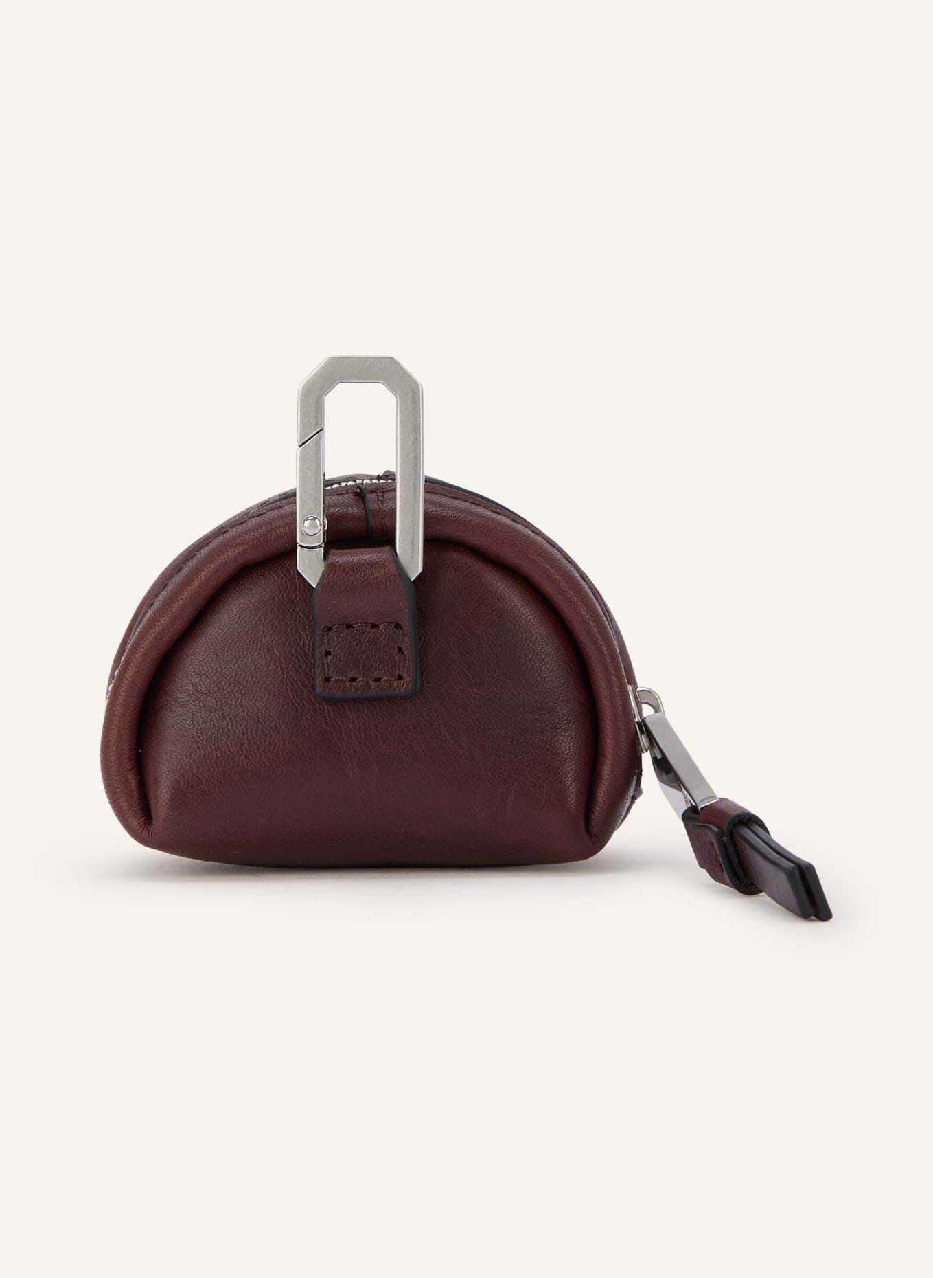ALLSAINTS AirPods-hoesje ROSALIE: MARRON FONCÉ / ZILVER