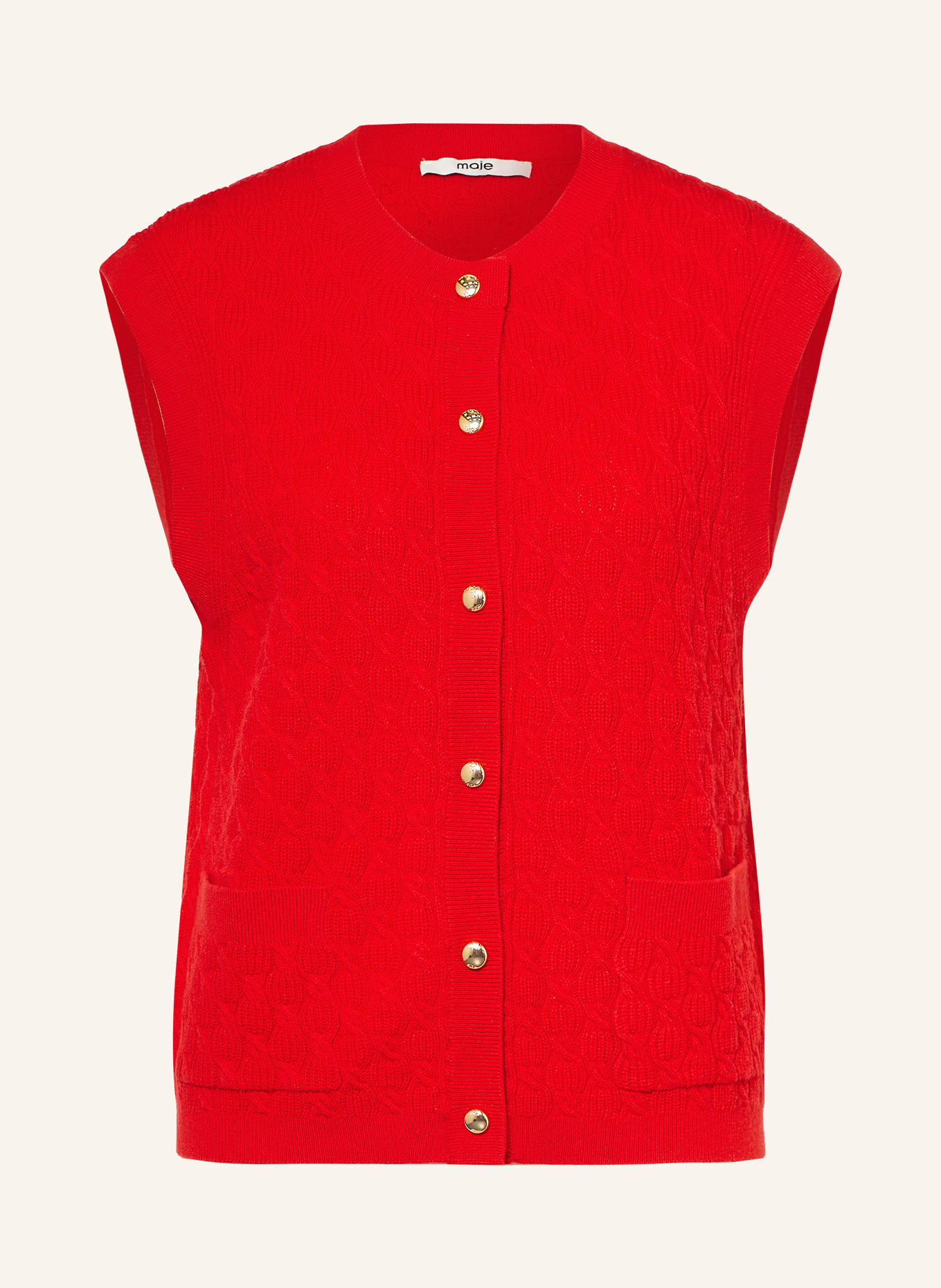 maje Strickweste: ROT