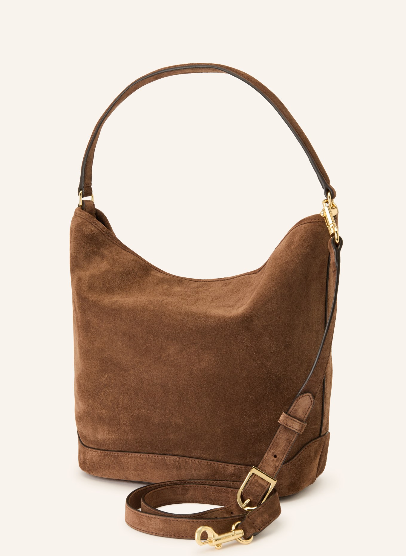 SANDRO Beuteltasche: BRAUN / GOLD