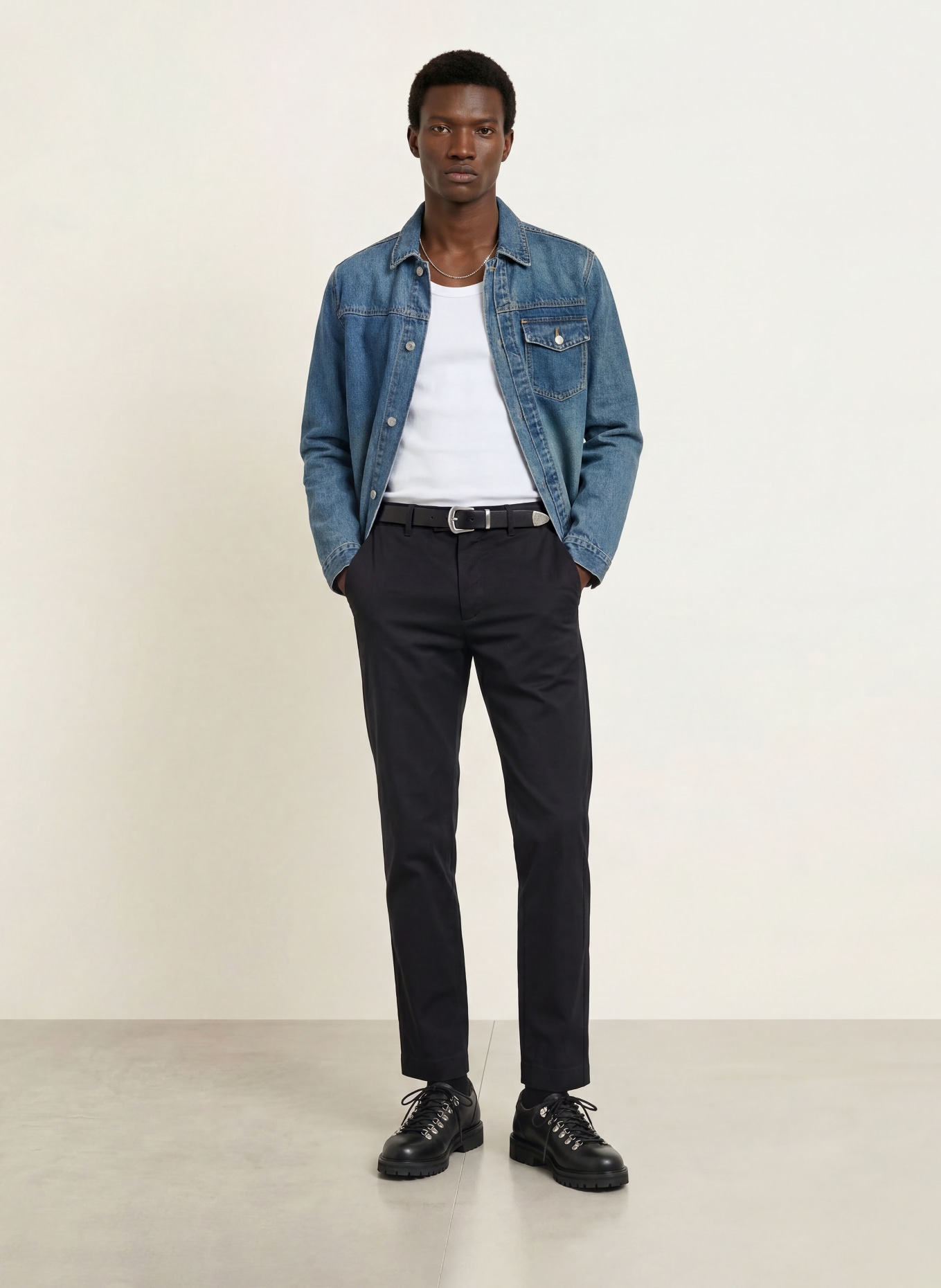 ALLSAINTS Trousers BAY Tailored Fit: BLACK