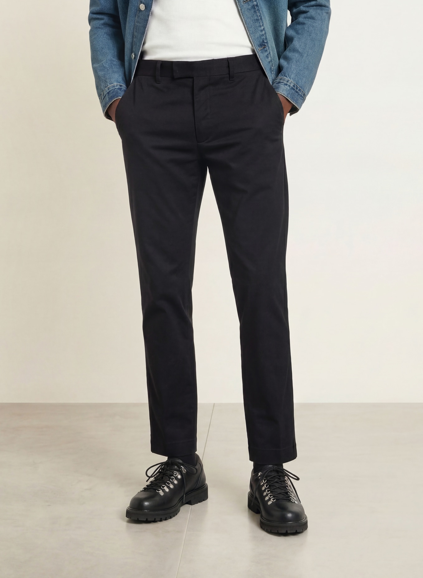 ALLSAINTS Trousers BAY Tailored Fit: BLACK