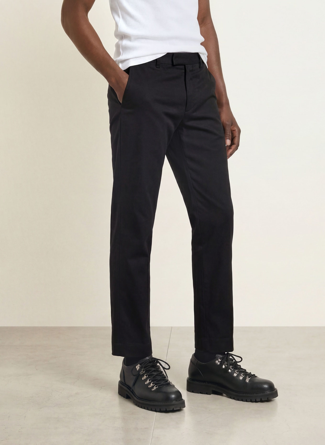 ALLSAINTS Trousers BAY Tailored Fit: BLACK