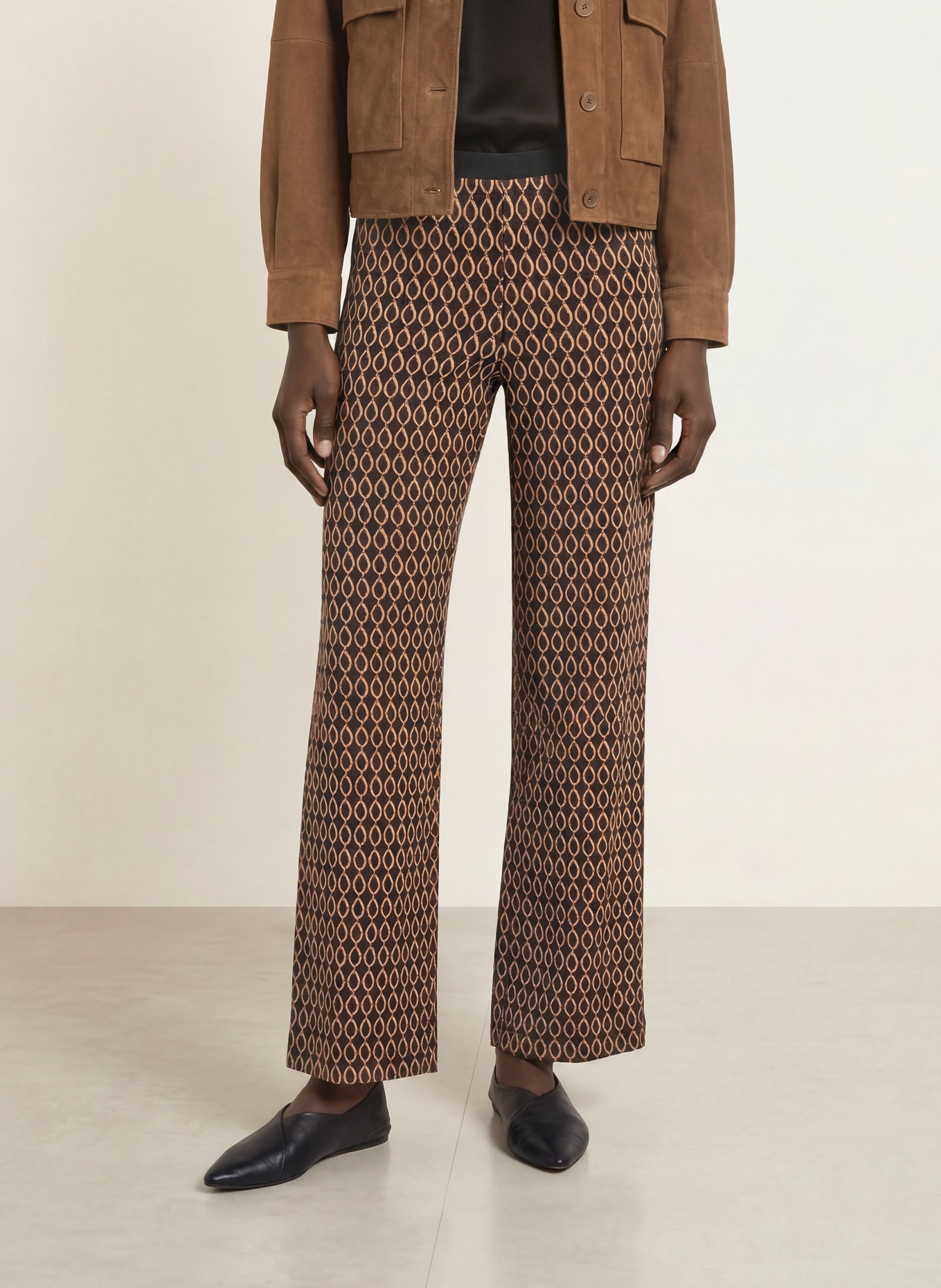 SIYU Jerseyhose: BRAUN / BEIGE / SCHWARZ