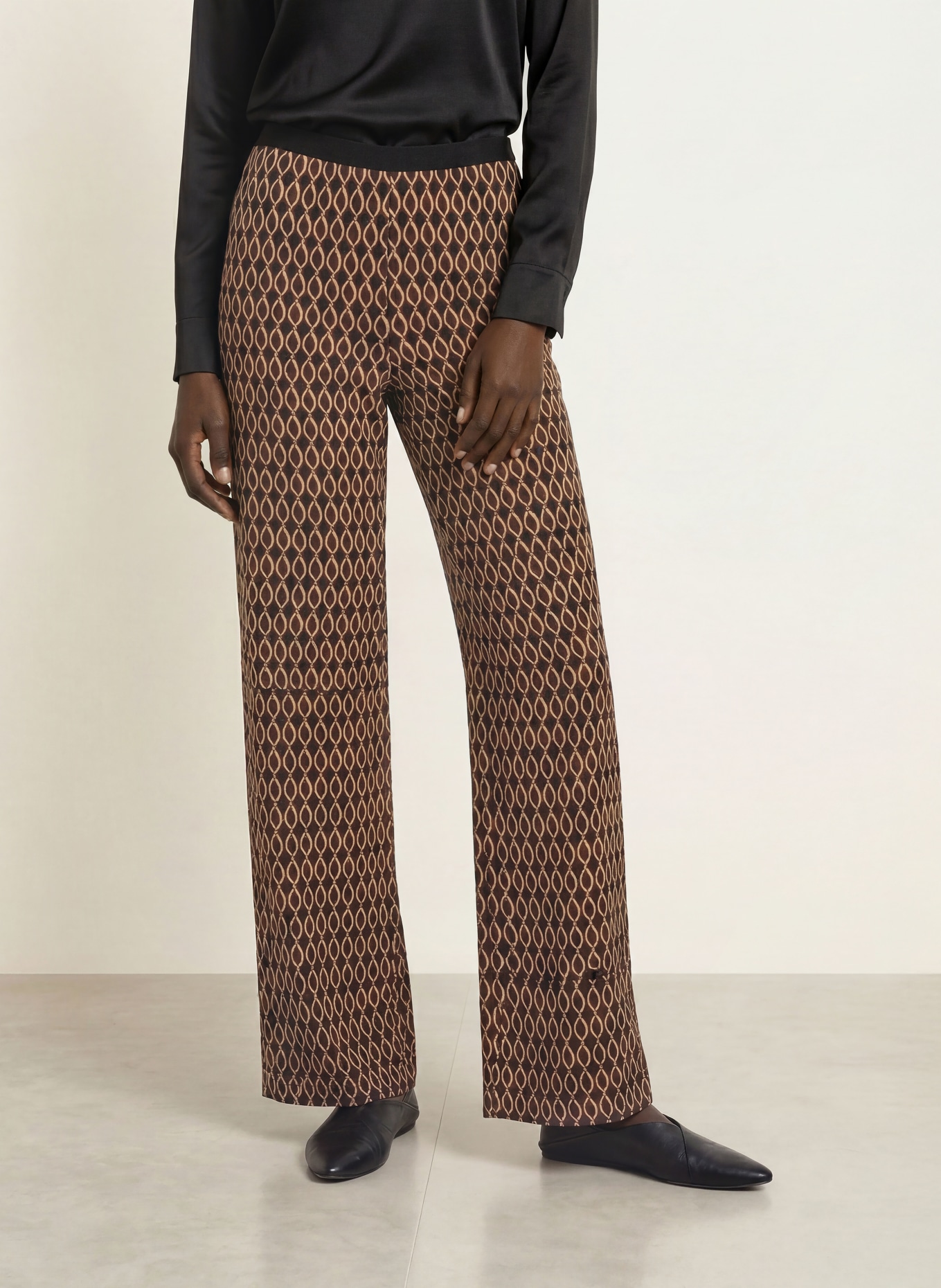 SIYU Jerseyhose: BRAUN / BEIGE / SCHWARZ