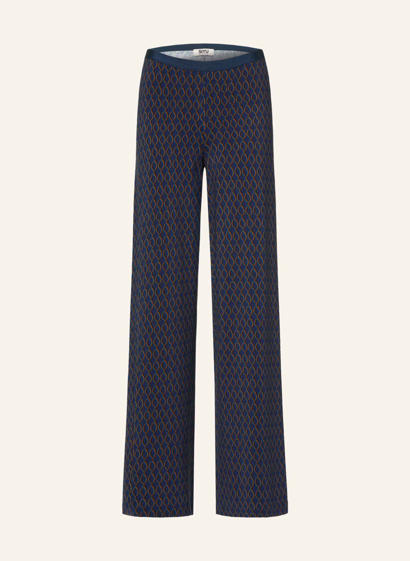 SIYU Jerseyhose: DUNKELBLAU / COGNAC