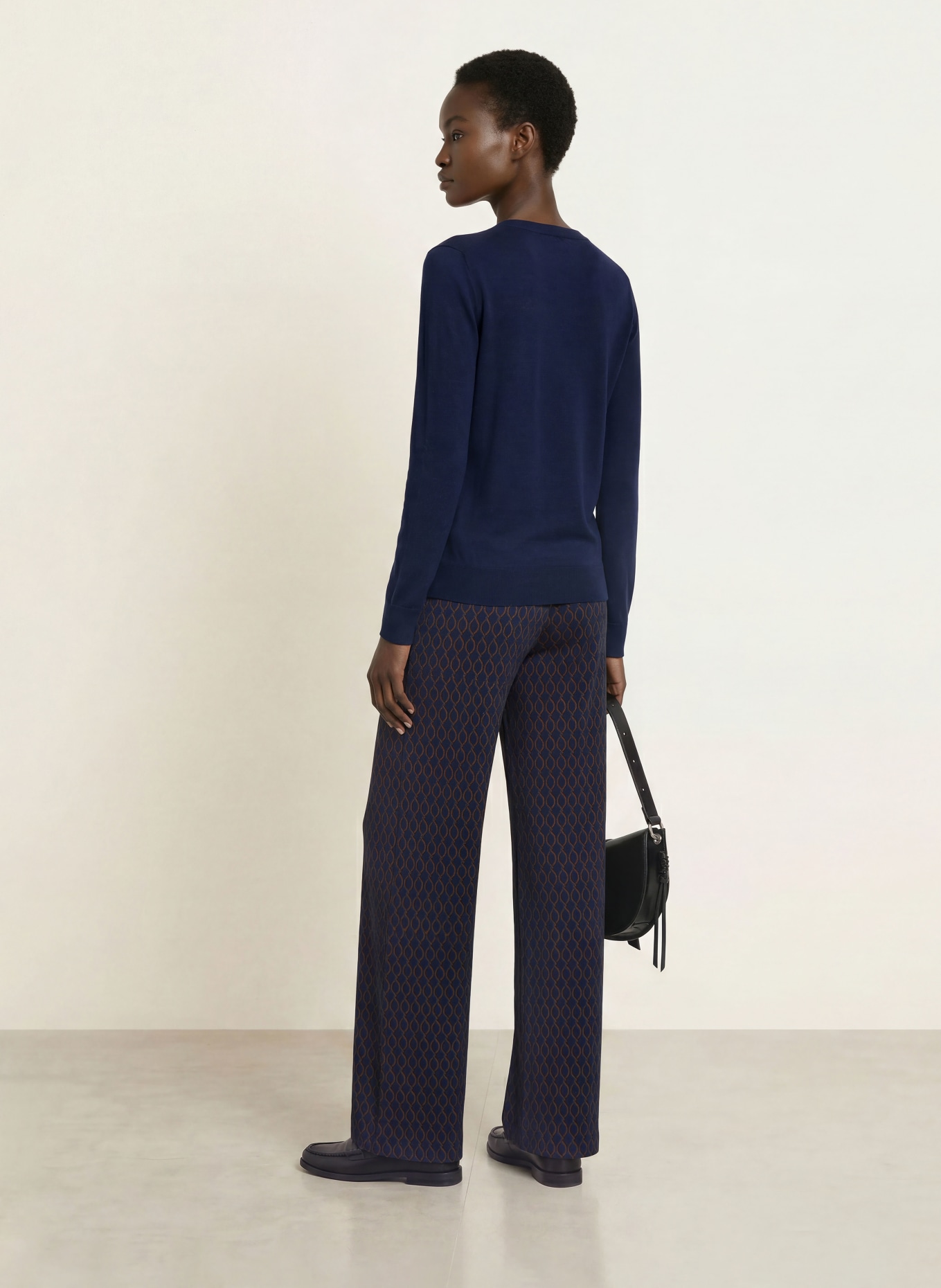 SIYU Jerseyhose: DUNKELBLAU / COGNAC