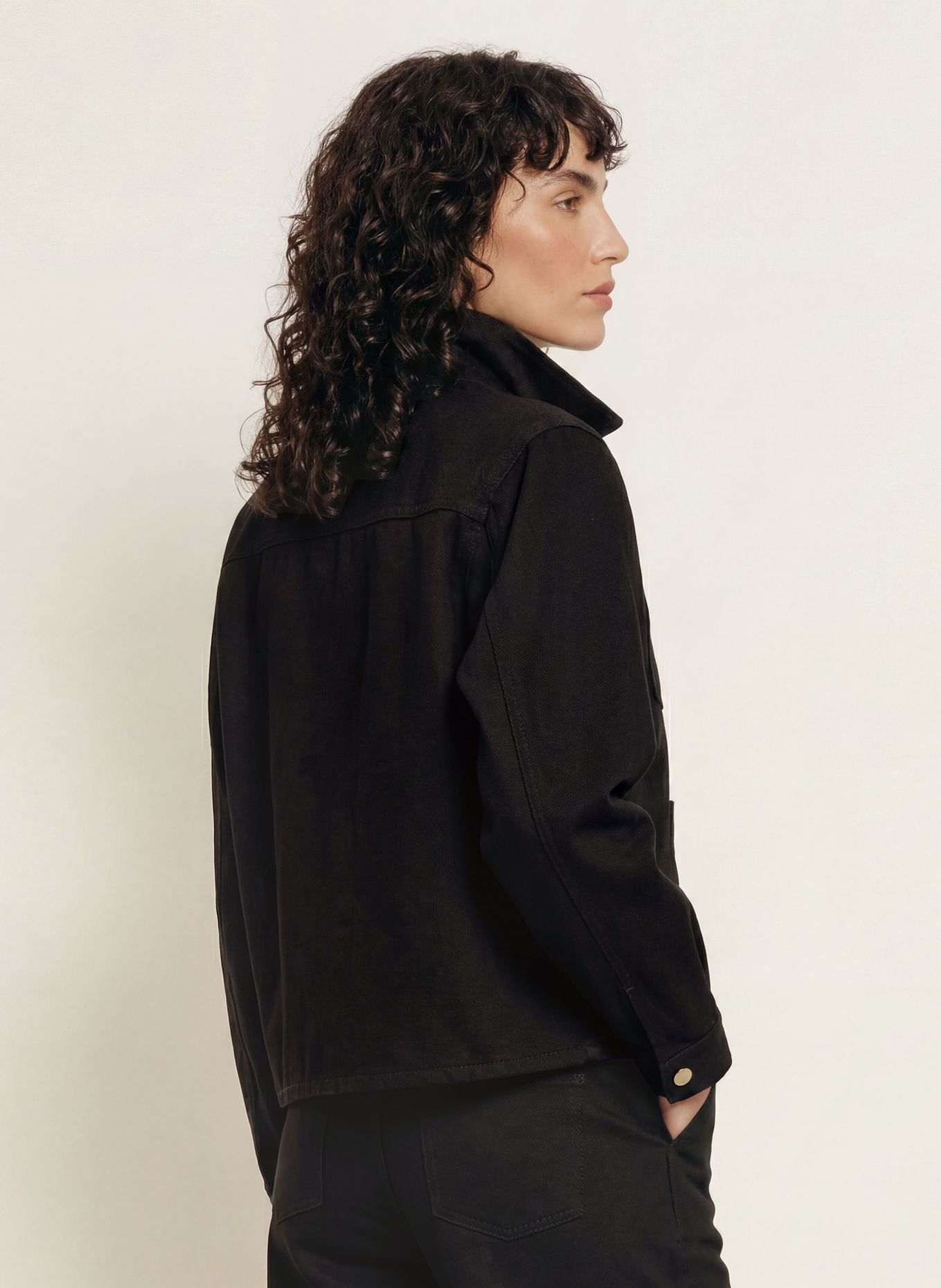 CLAUDIE PIERLOT Jeansjacke: V002 BLACK DENIM