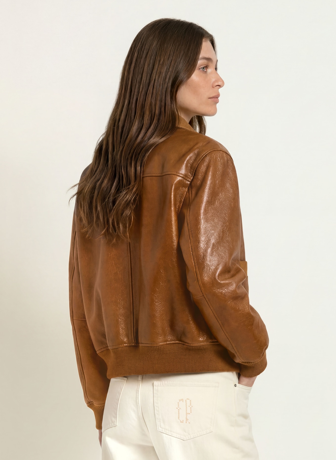 CLAUDIE PIERLOT Lederjacke: BRAUN