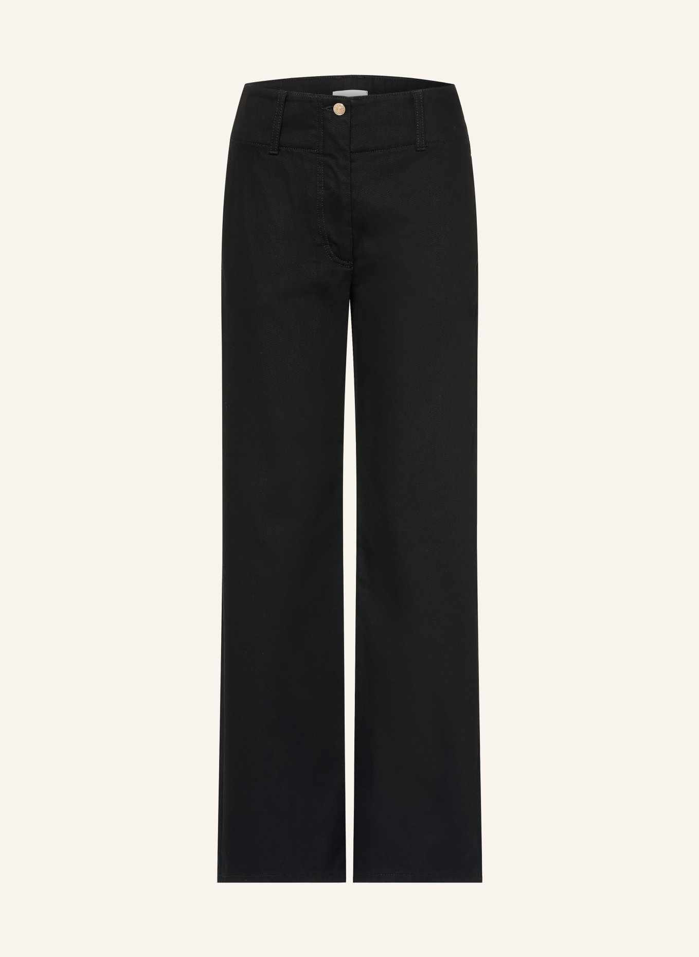 CLAUDIE PIERLOT Jeansy wide leg: V002 BLACK DENIM