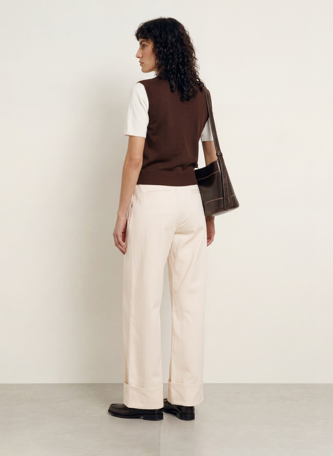 CLAUDIE PIERLOT Wide Leg Jeans: A041 LIGHT BEIGE DENIM