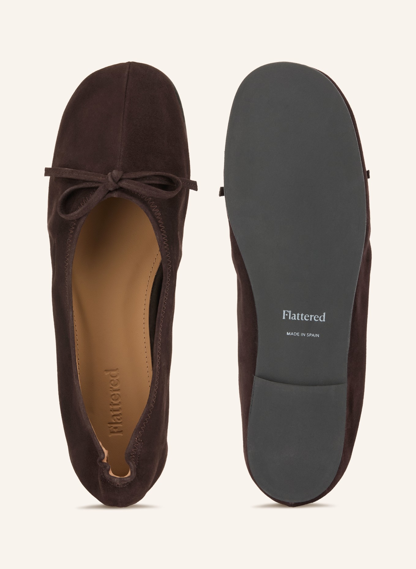 Flattered Ballerina's BLAISE: MARRON FONCÉ