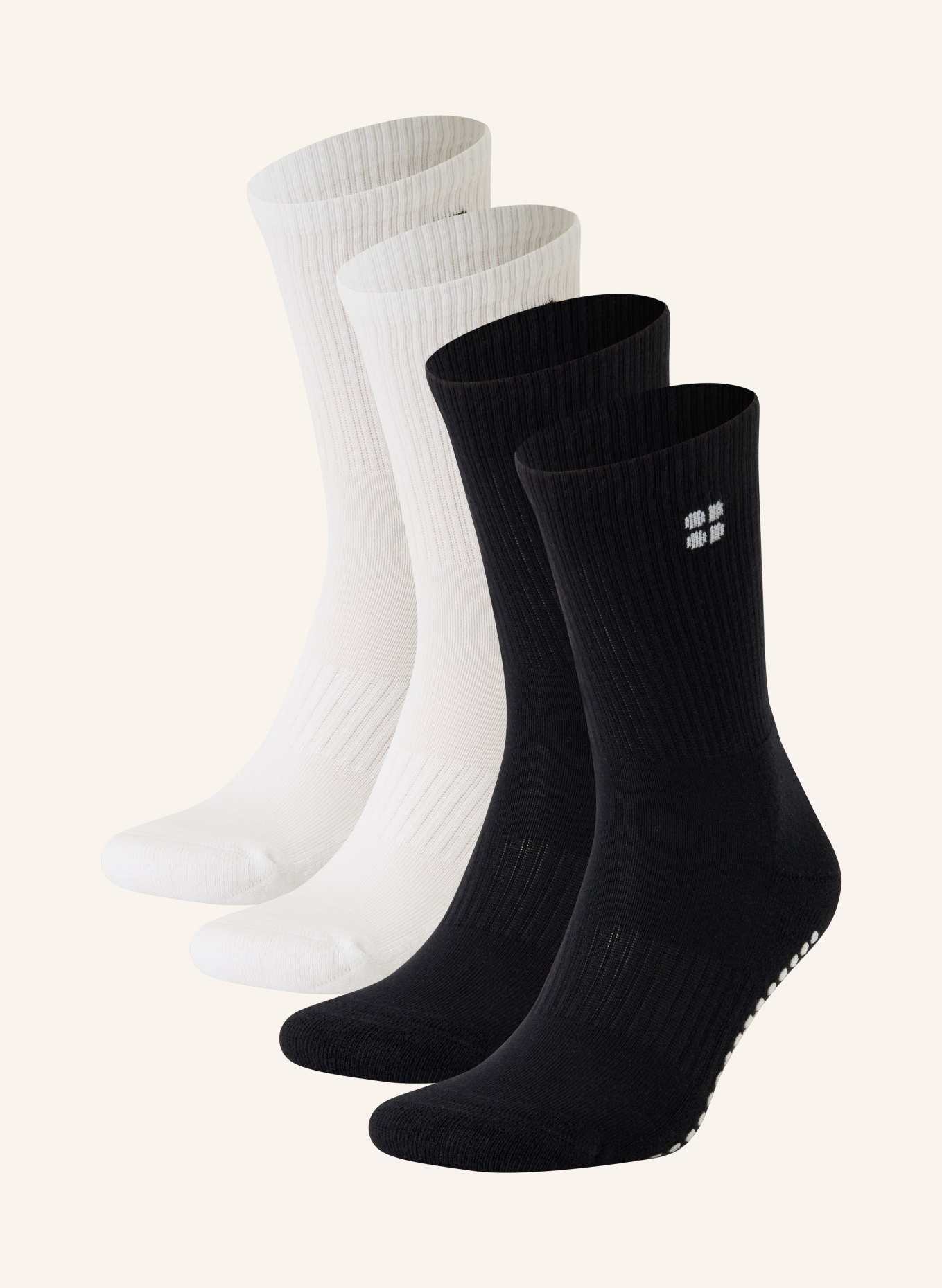 Sweaty Betty 2-Pack Non-slip socks: WHITE / BLACK