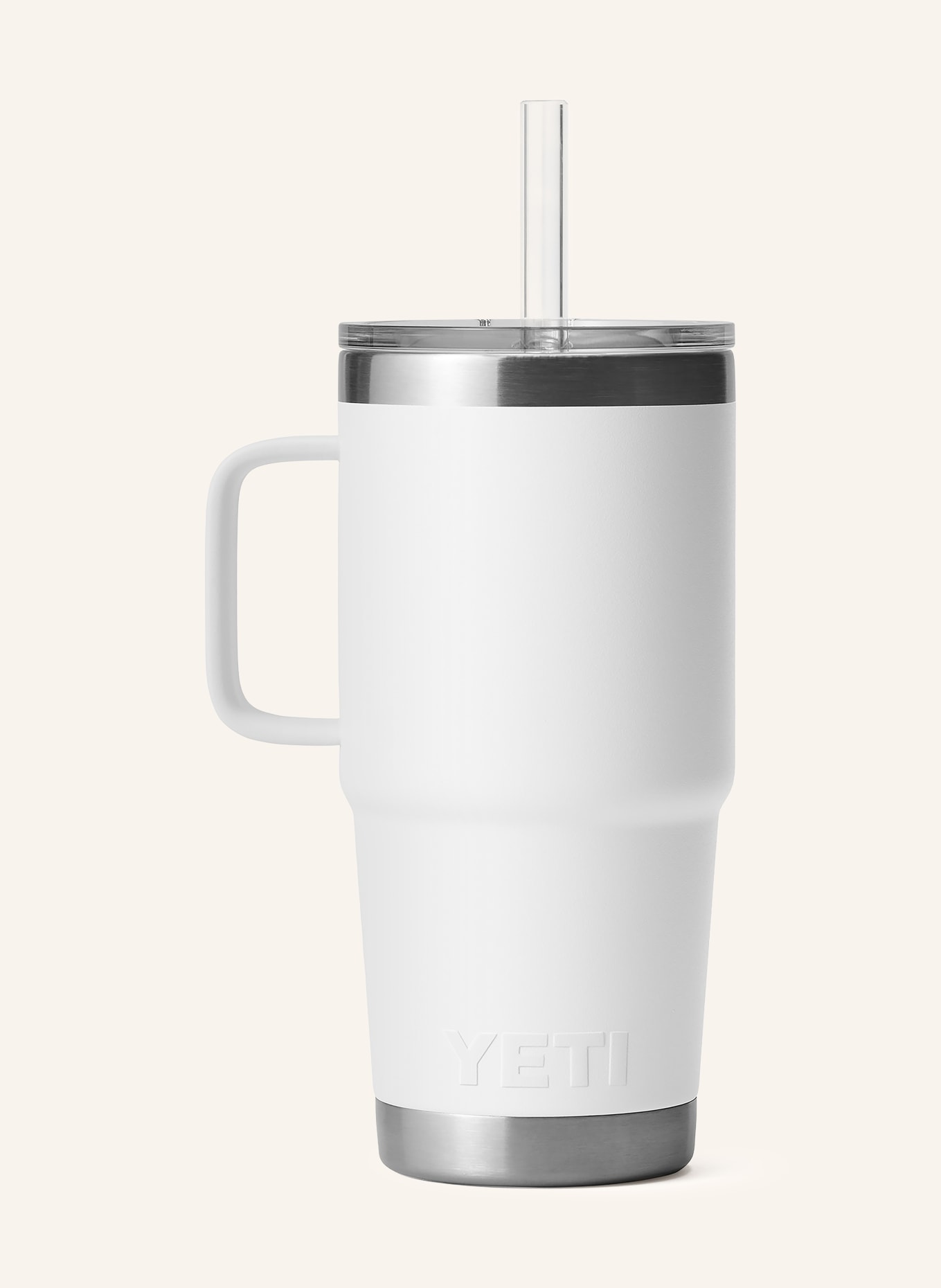 YETI RAMBLER® Insulated Mug: WHITE / SILVER