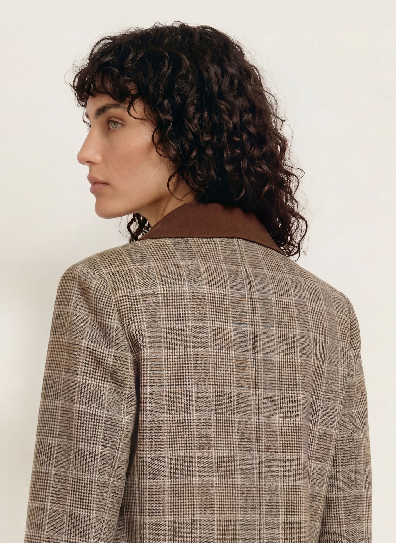 maje Blazer: BRAUN / CREME / BLAU