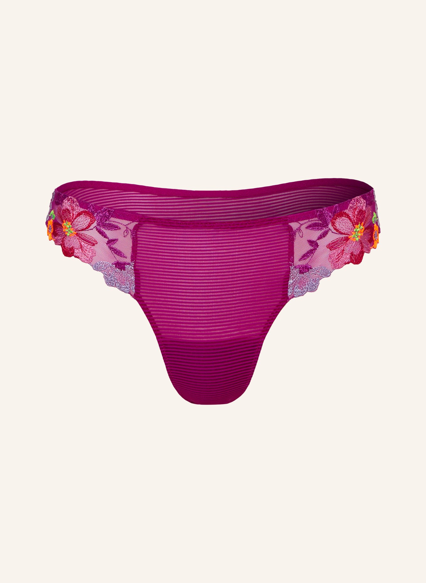 MARIE JO String ODILLY: FUCHSIA / ORANGE FLUO / VERT FLUO