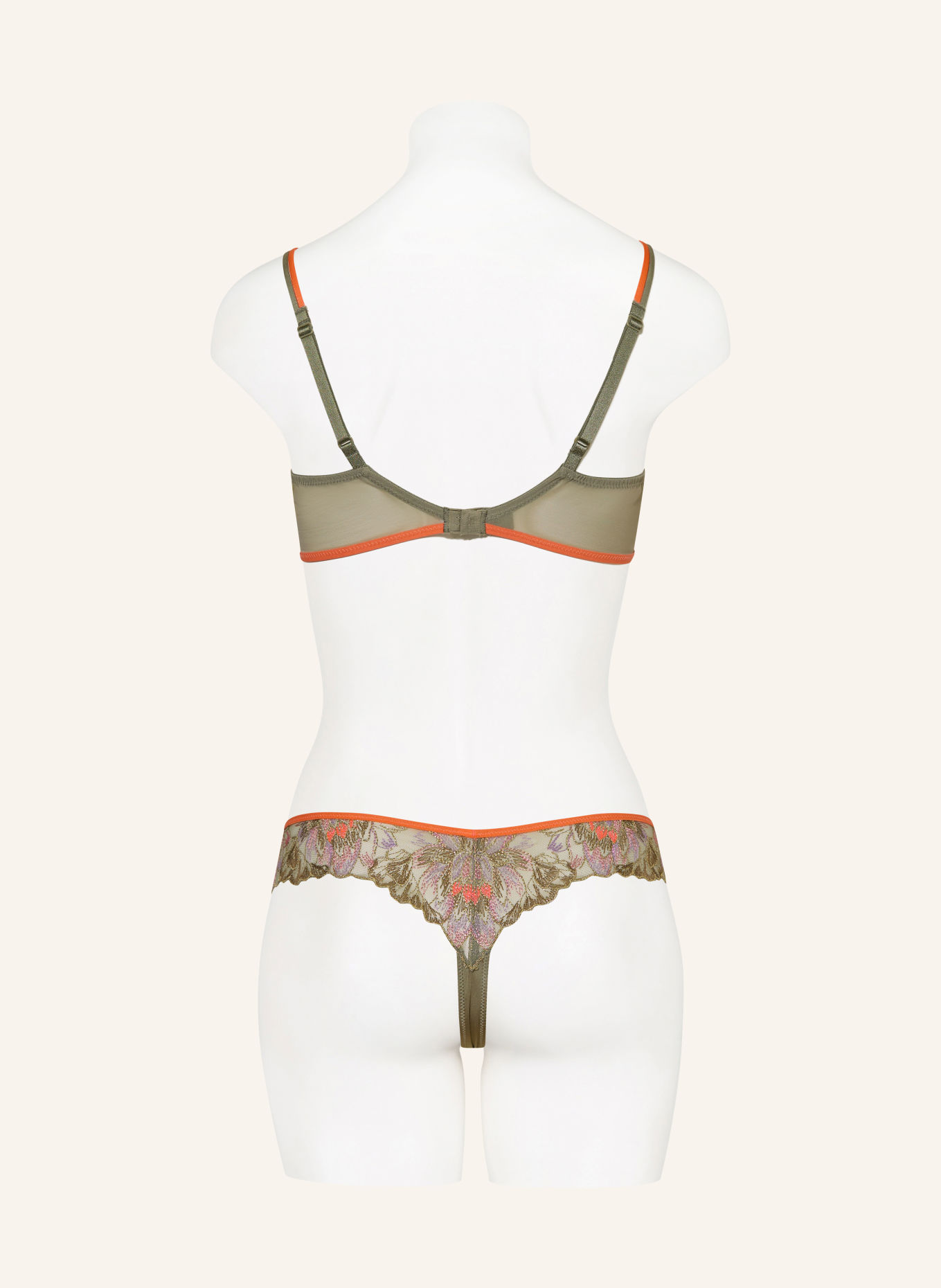MARIE JO String ROMMI avec fil pailleté: OLIVE / LILAS CLAIR / ROUGE CLAIR