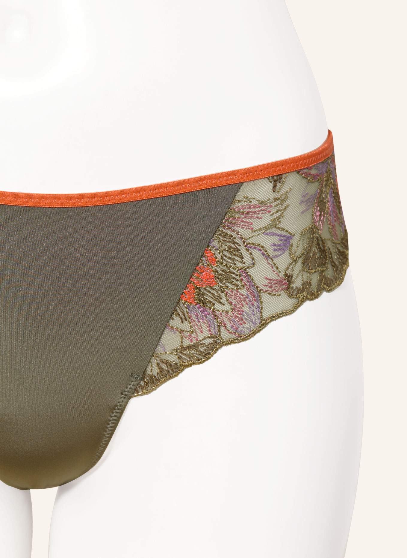 MARIE JO String ROMMI avec fil pailleté: OLIVE / LILAS CLAIR / ROUGE CLAIR