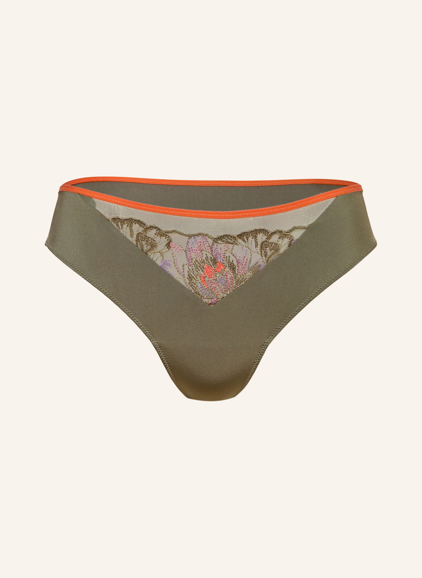 MARIE JO Slip ROMMI avec fil pailleté: OLIVE / LILAS CLAIR / ROUGE CLAIR