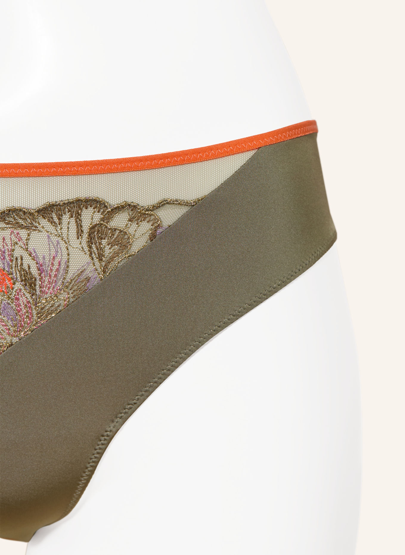 MARIE JO Slip ROMMI avec fil pailleté: OLIVE / LILAS CLAIR / ROUGE CLAIR