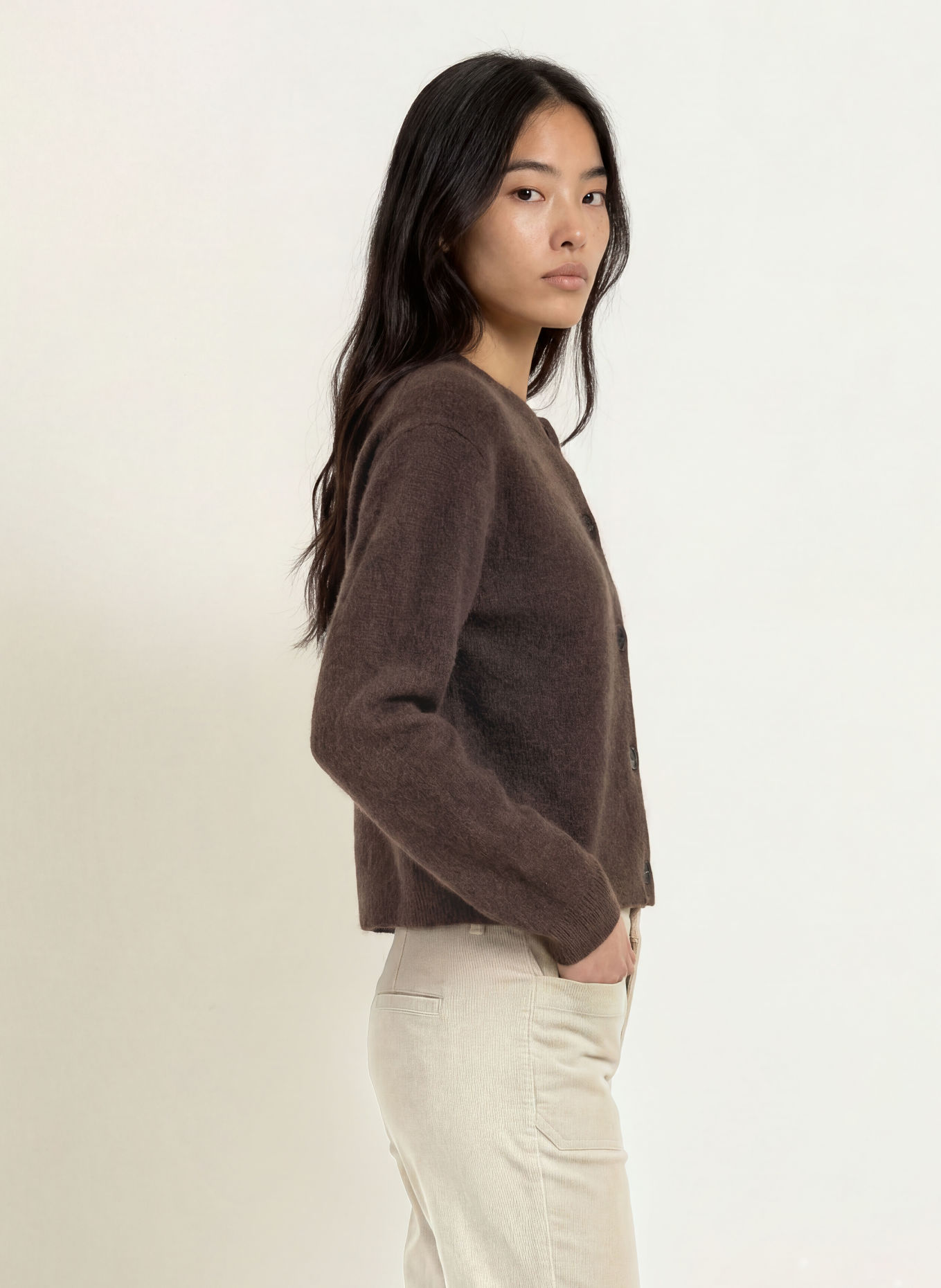 Marc O'Polo Strickjacke: DUNKELBRAUN