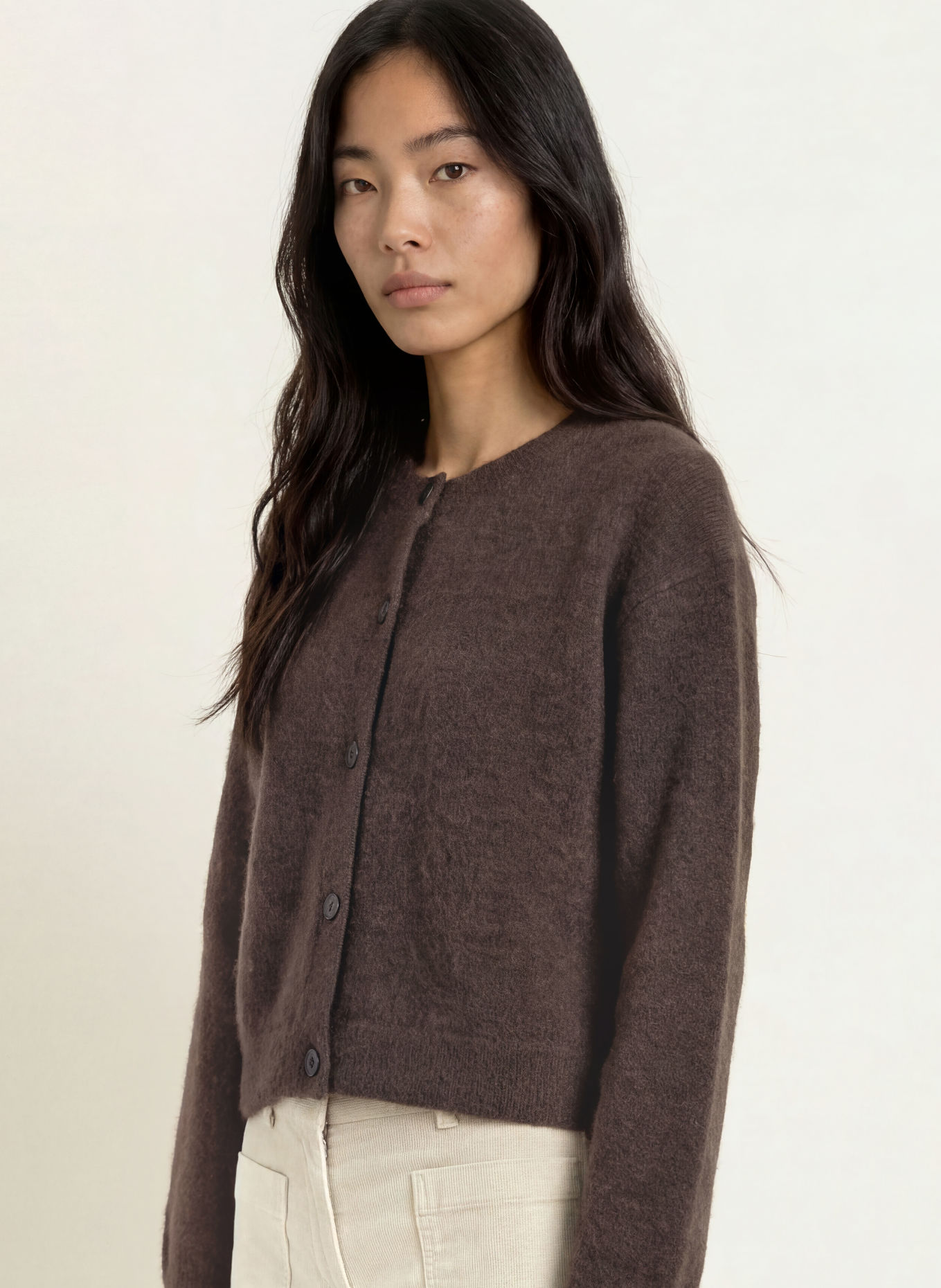 Marc O'Polo Strickjacke: DUNKELBRAUN