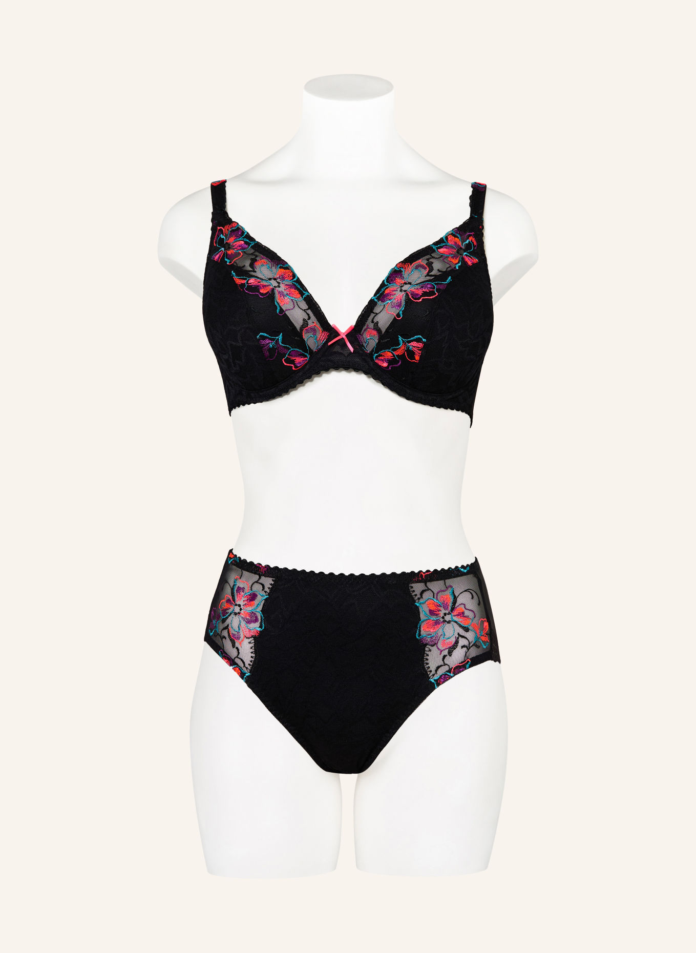 PrimaDonna Taillenslip MIYARA: SCHWARZ / NEONPINK / NEONTÜRKIS