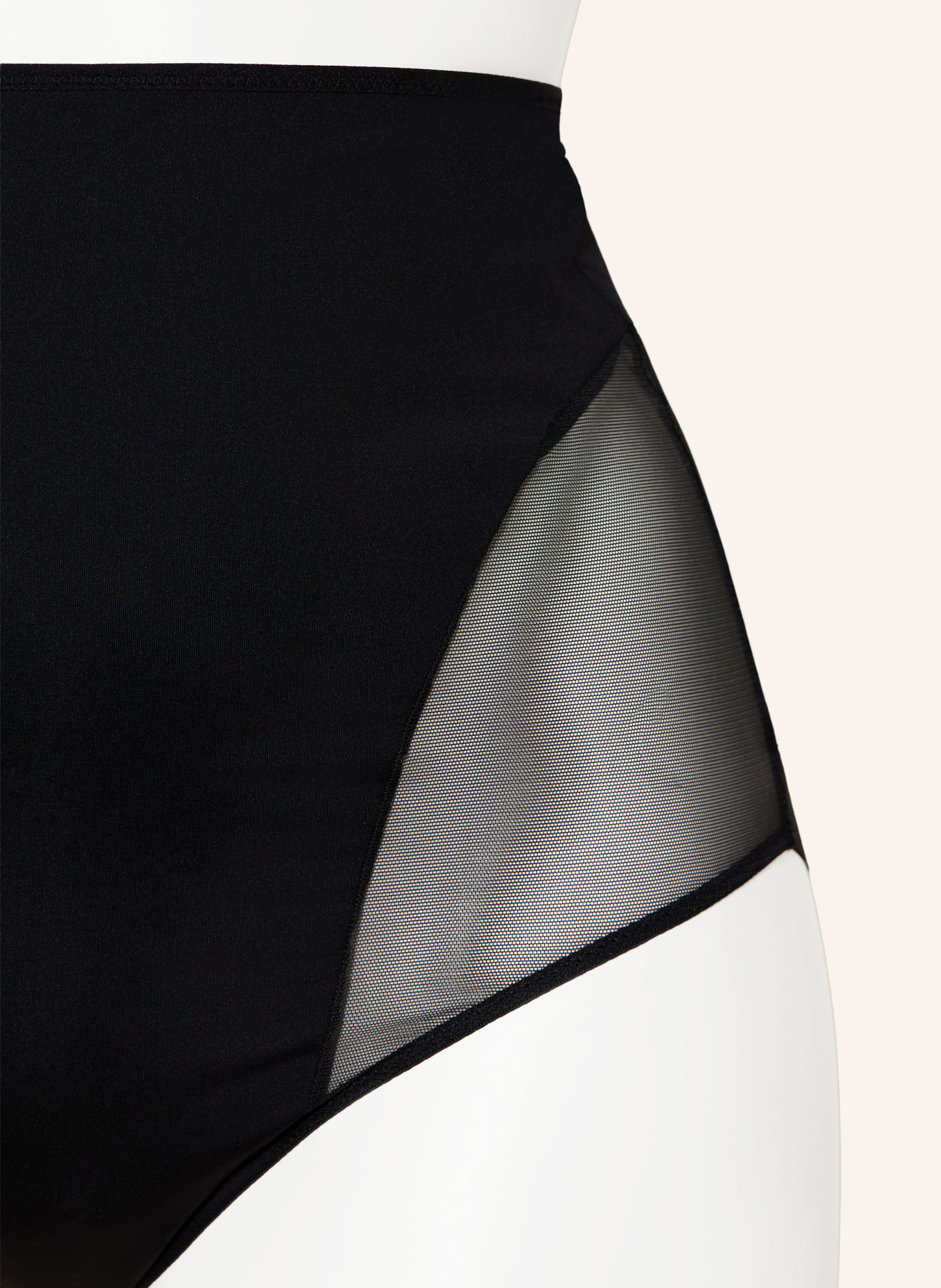 PrimaDonna TWIST SHEARY-tailleslip met uitsnijding: ZWART