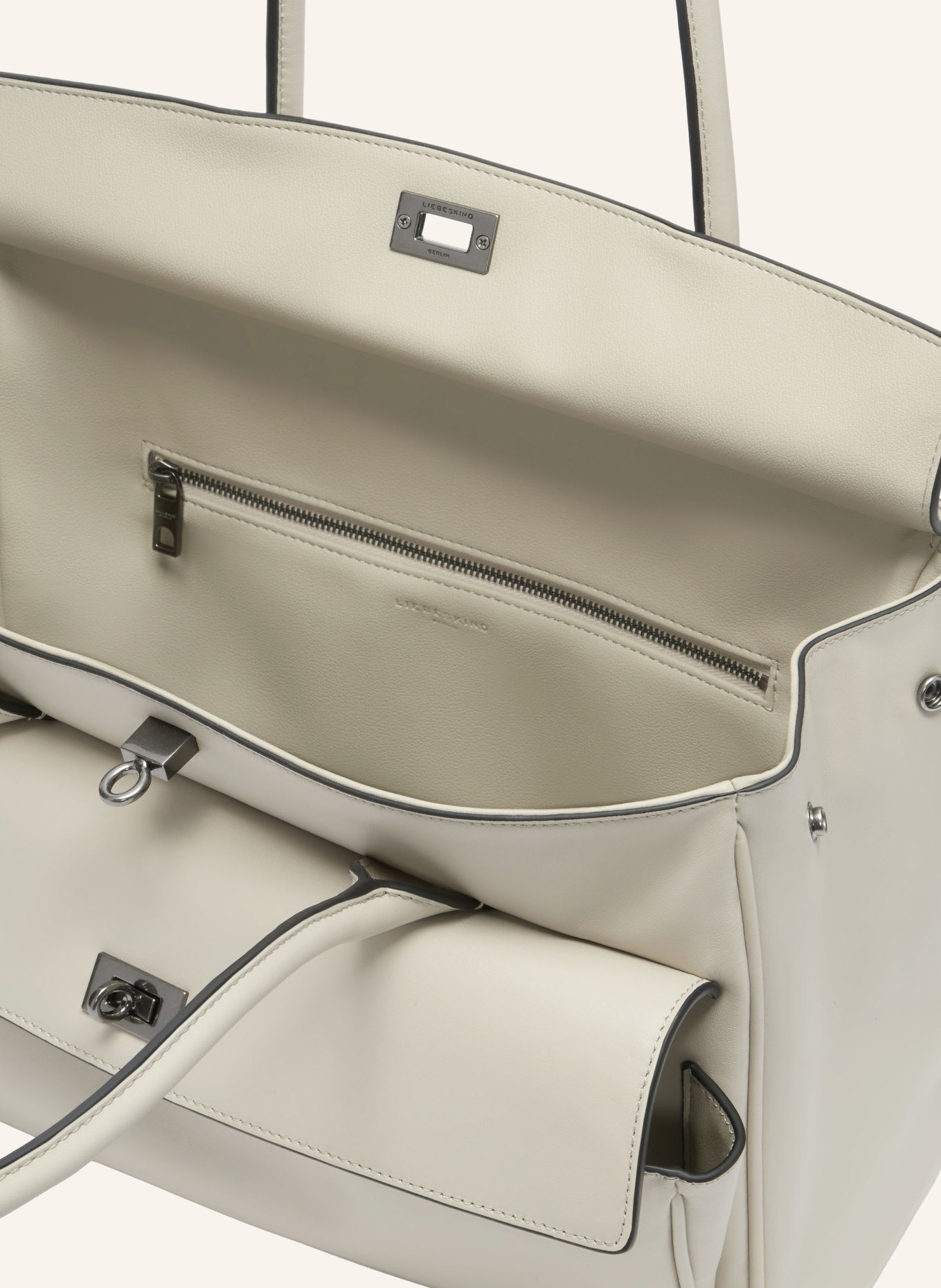 LIEBESKIND Schoudertas GLORIA II: BEIGE / ZILVER