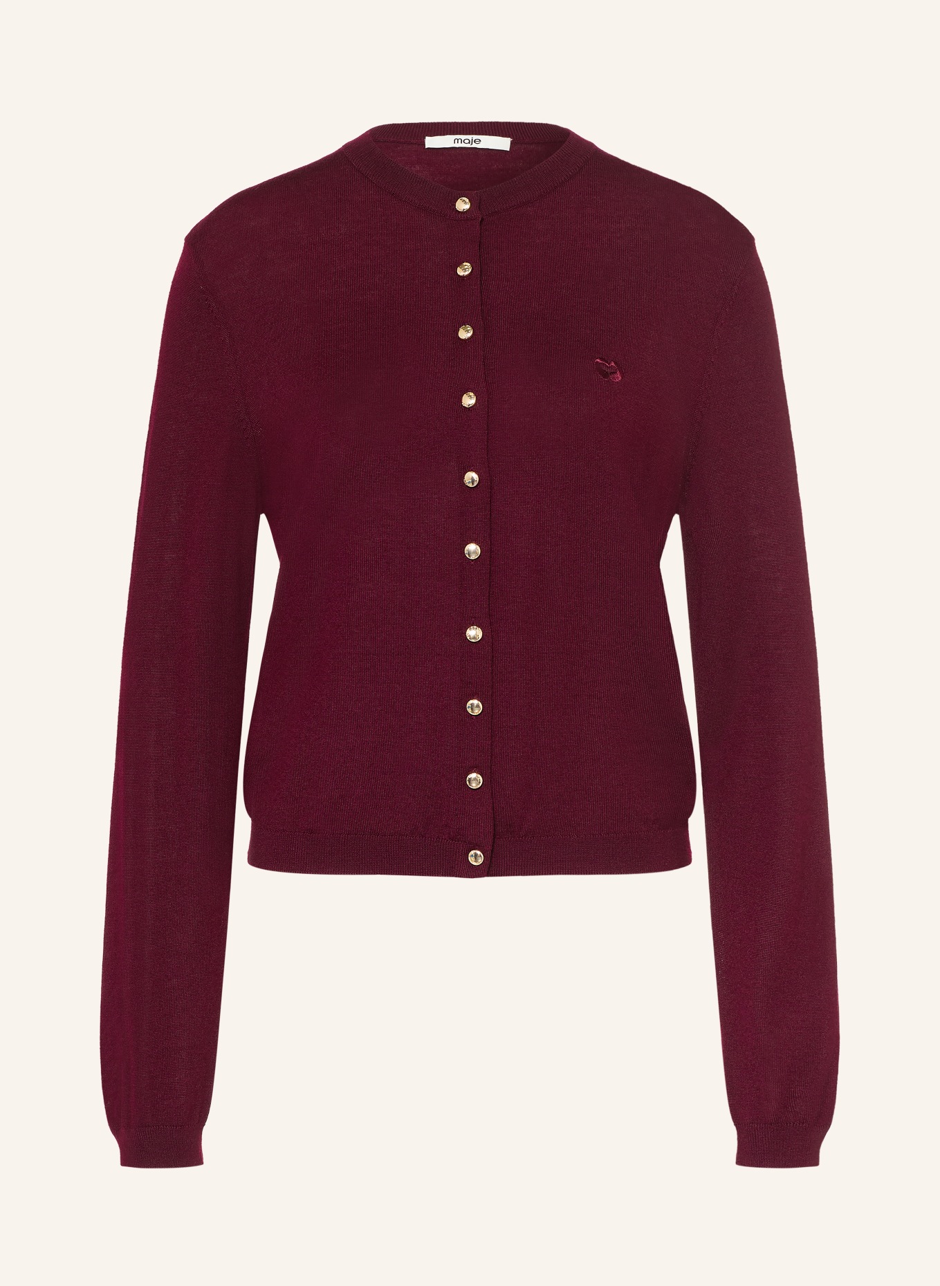 maje Strickjacke: DUNKELROT